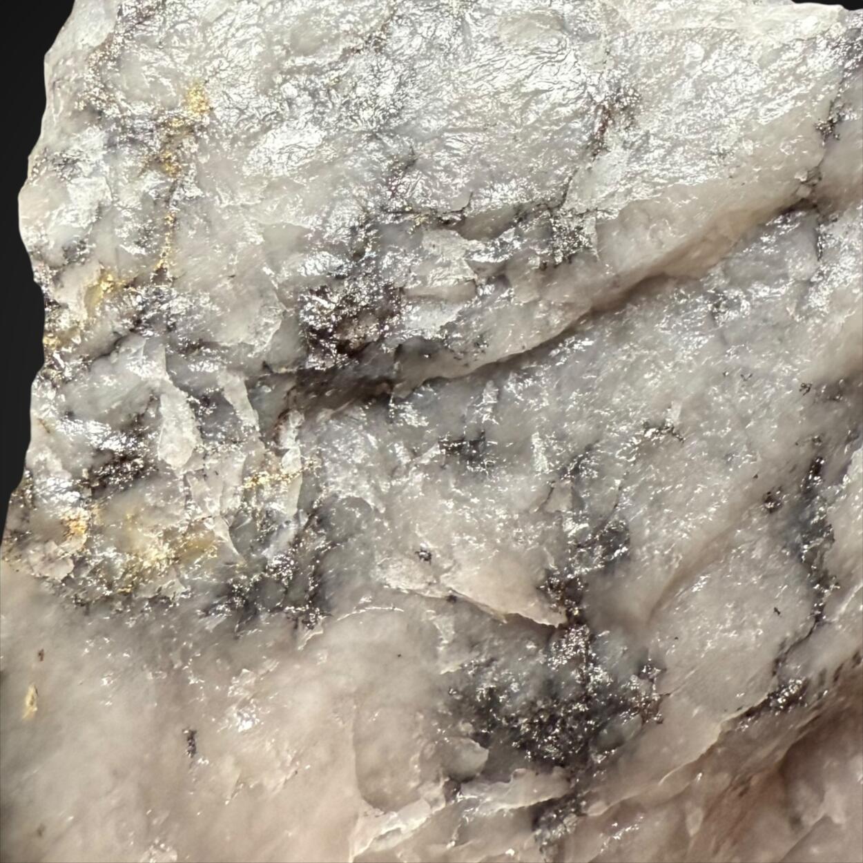 Coloradoite With Native Gold