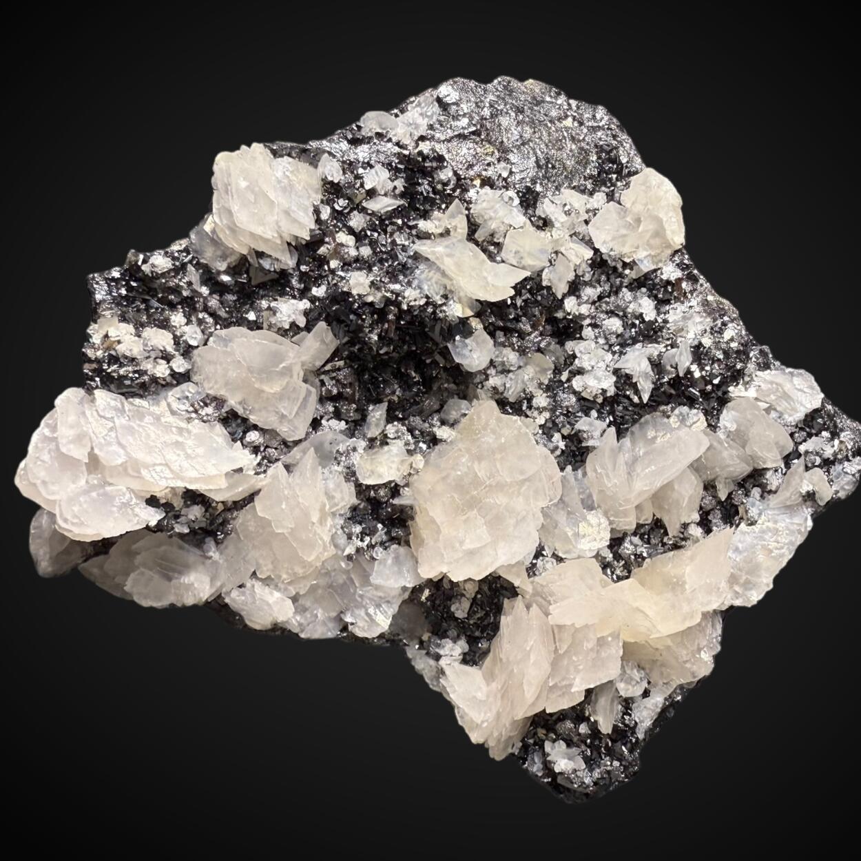 Calcite With Sphalerite Galena & Ilvaite