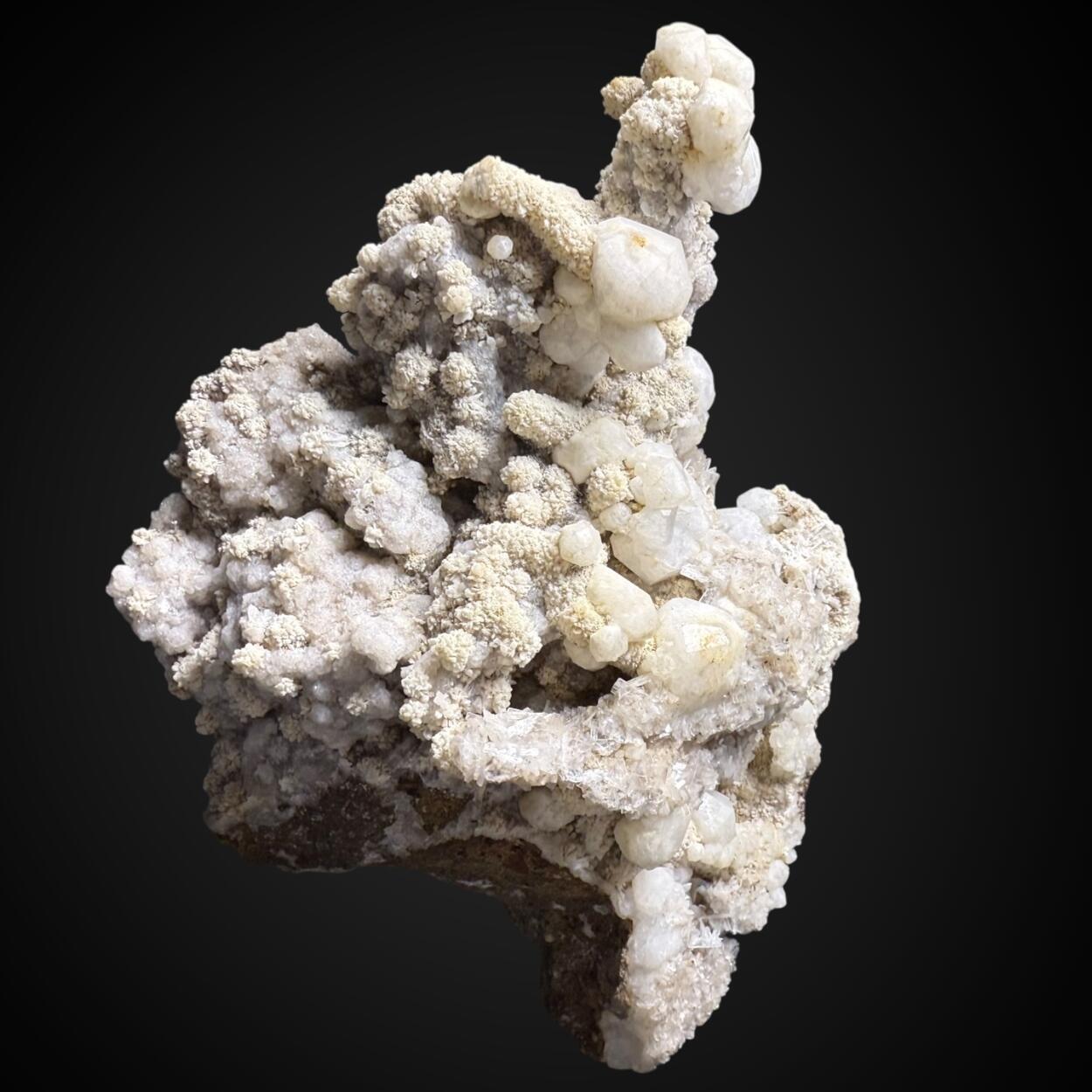 Analcime With Stilbite & Mesolite