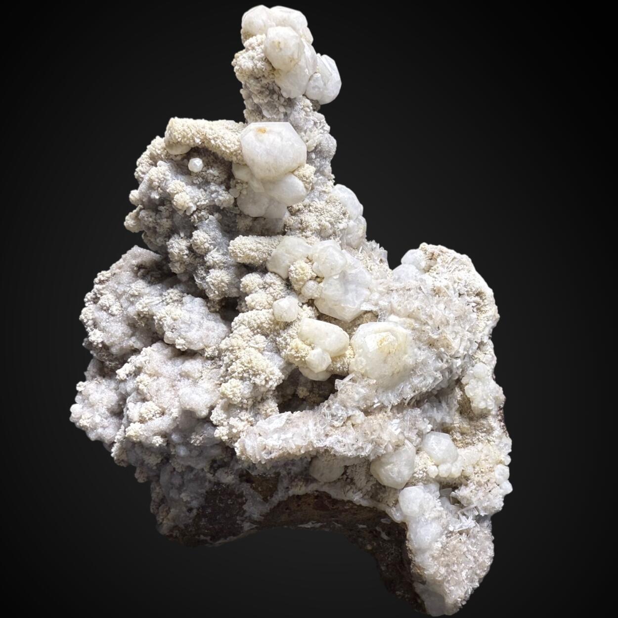 Analcime With Stilbite & Mesolite
