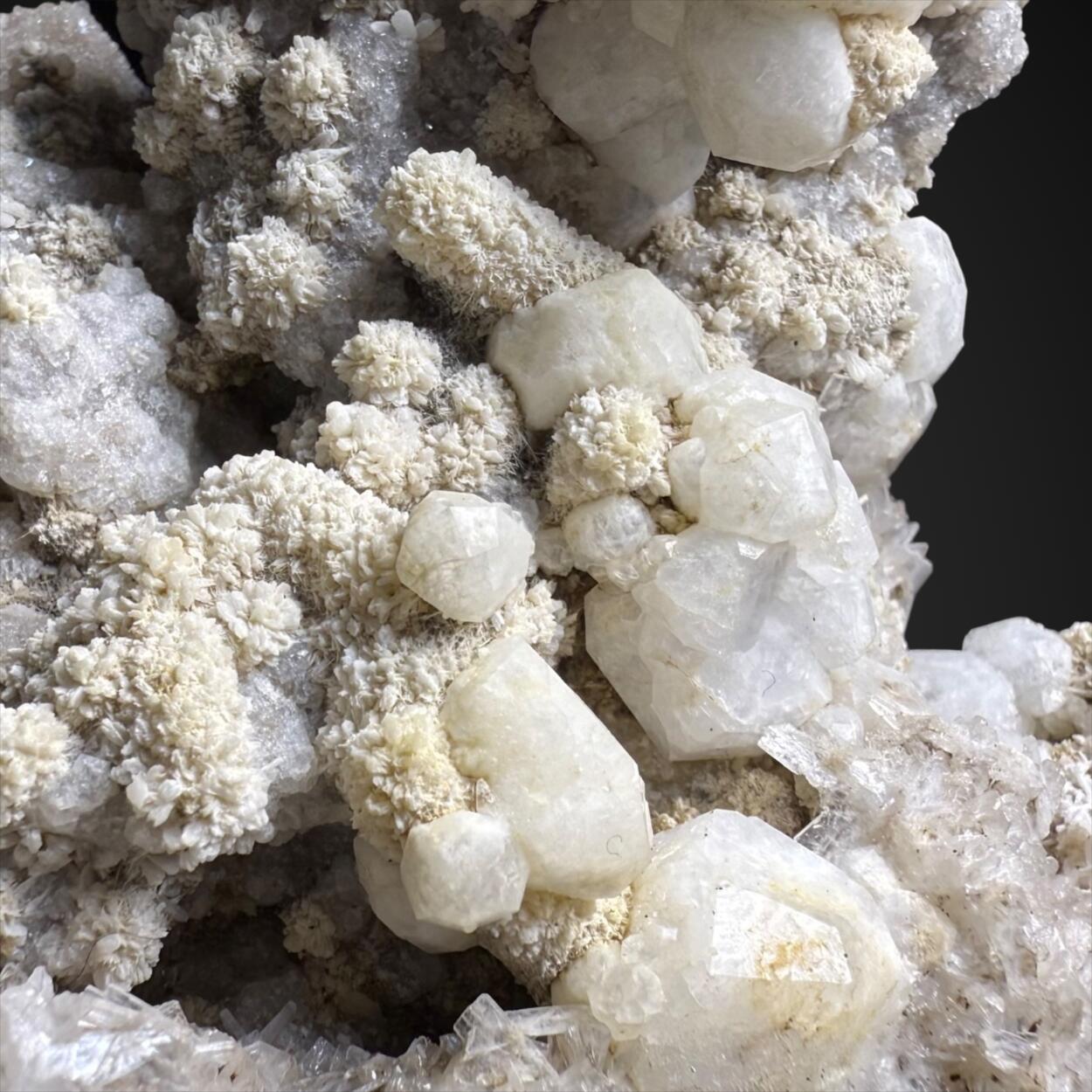 Analcime With Stilbite & Mesolite