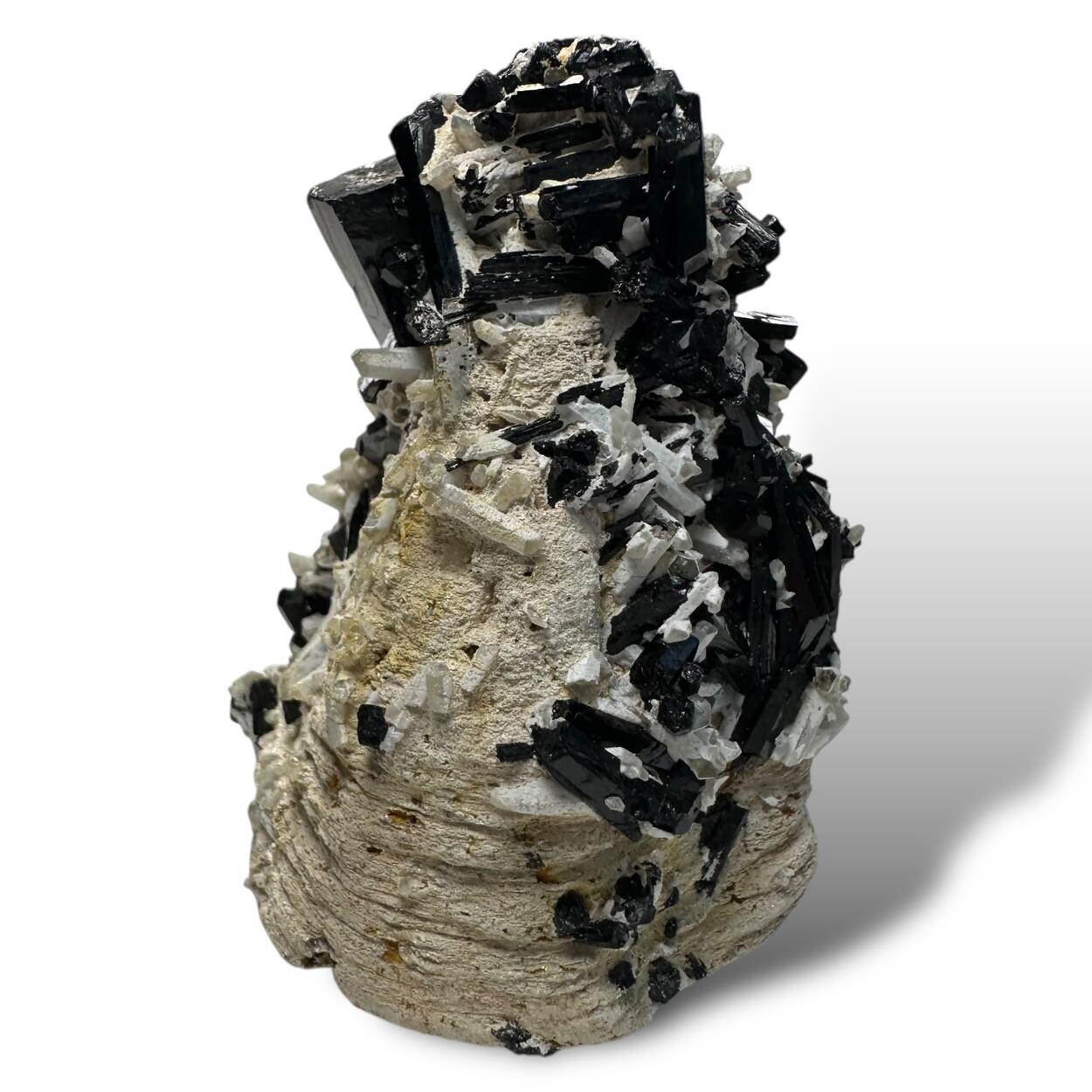 Quartz & Schorl On Mica