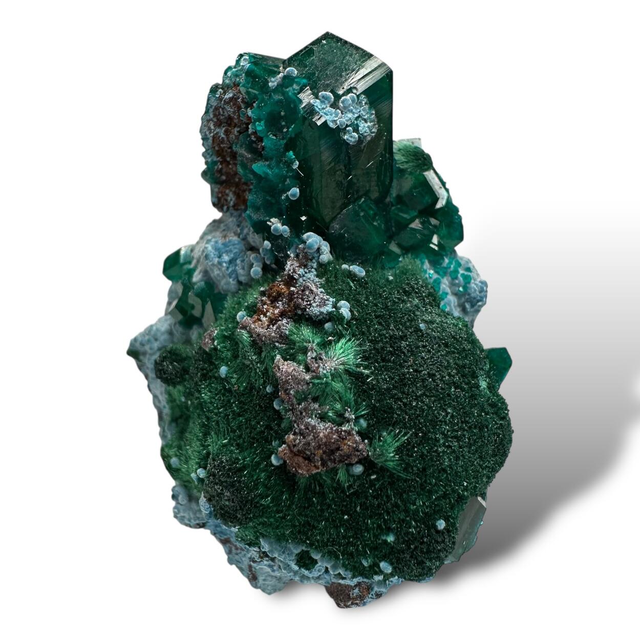 Dioptase Plancheite & Malachite
