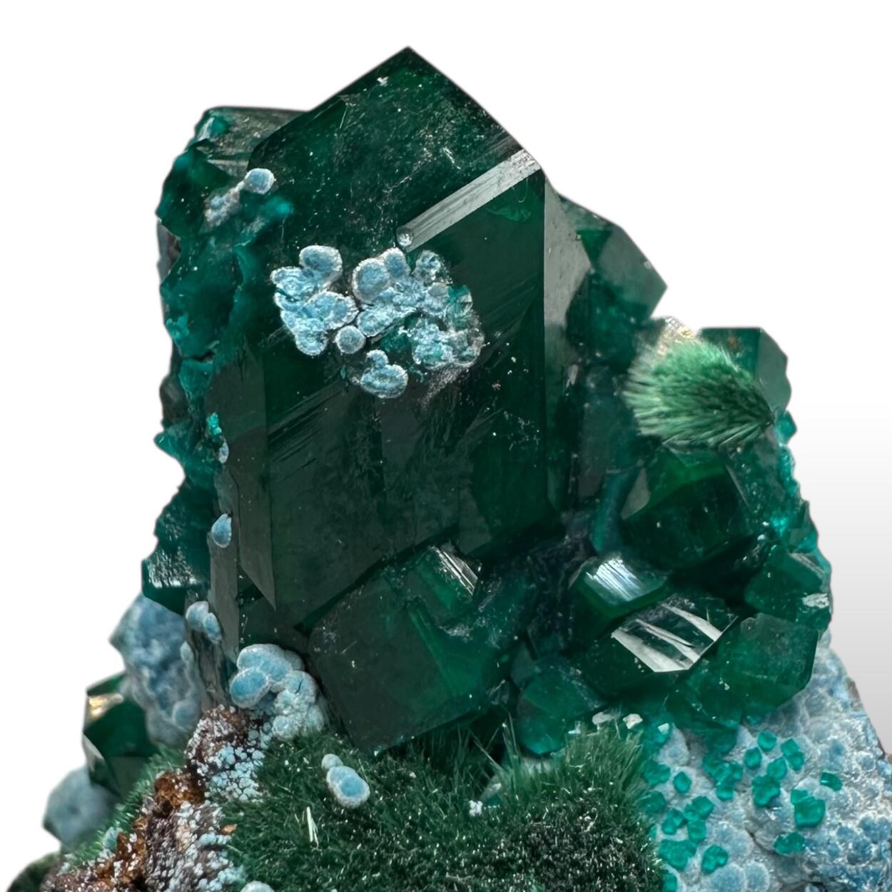 Dioptase Plancheite & Malachite