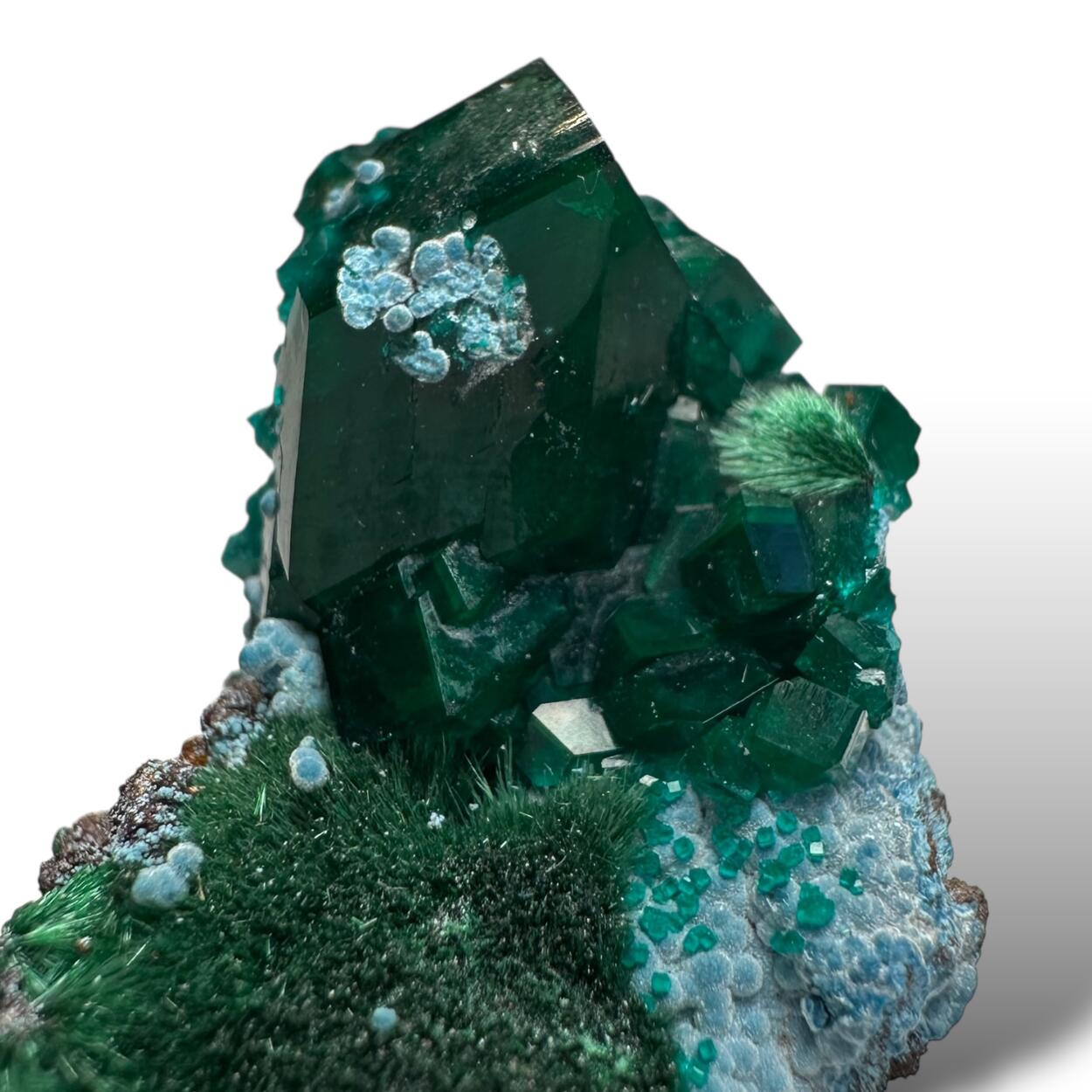 Dioptase Plancheite & Malachite