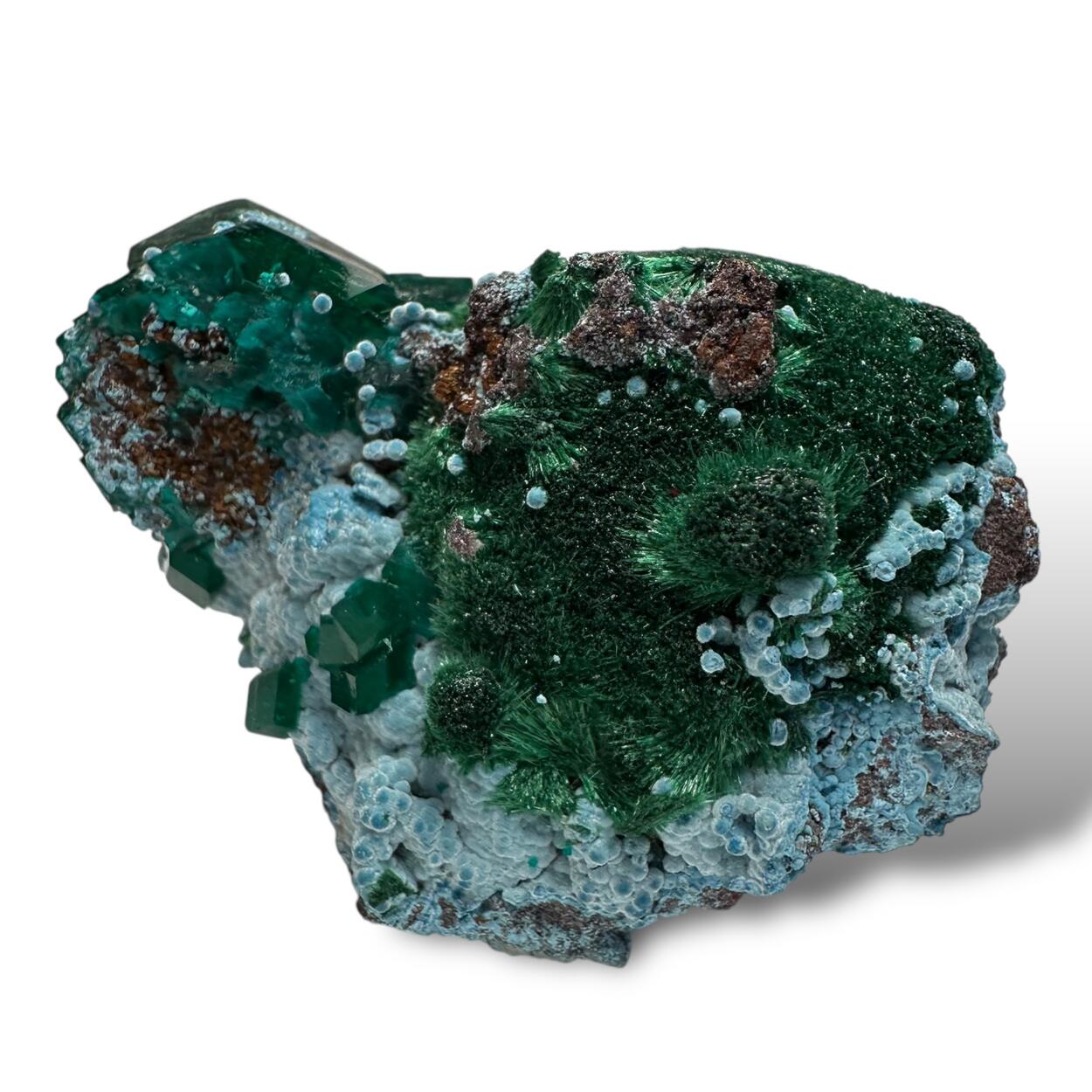 Dioptase Plancheite & Malachite