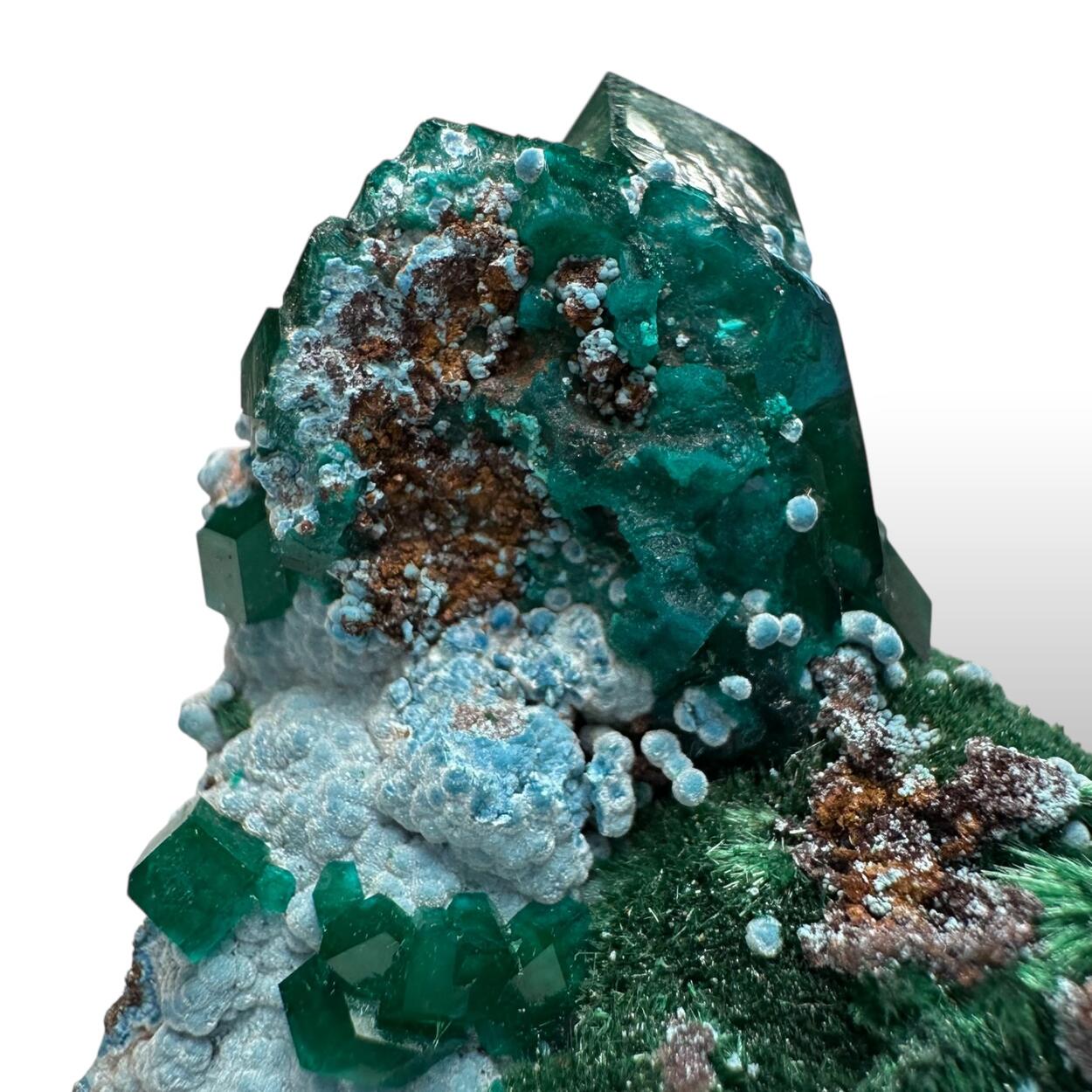 Dioptase Plancheite & Malachite