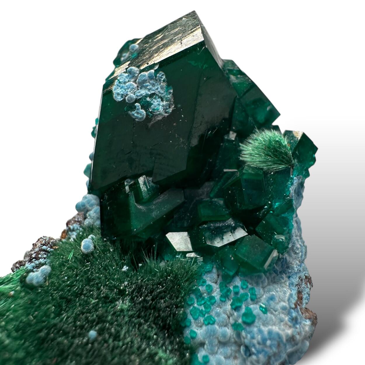 Dioptase Plancheite & Malachite