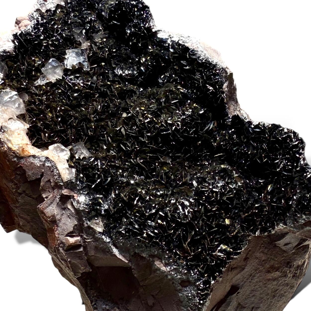 Hematite With Fluorite & Quartz