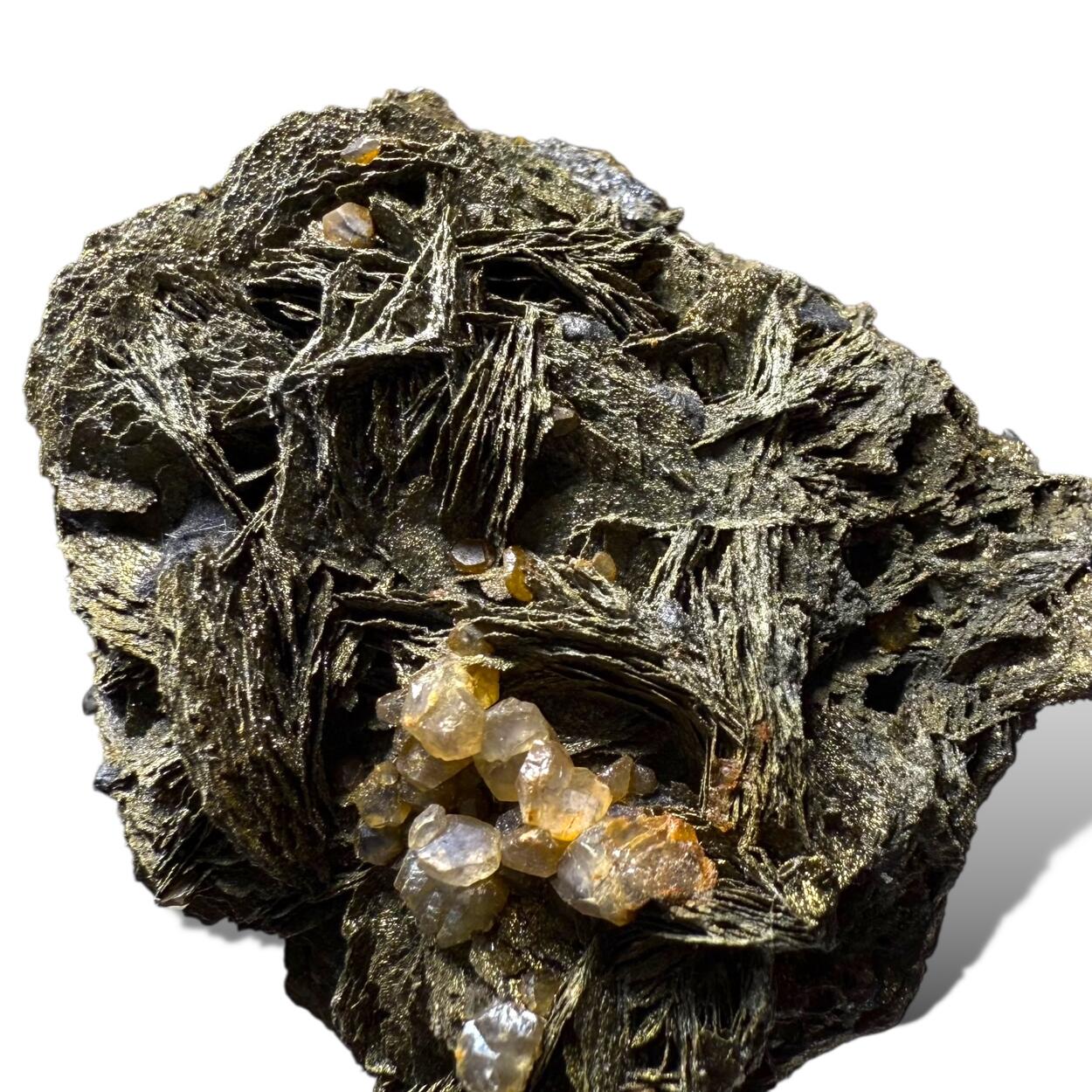 Pyrrhotite With Boulangerite & Calcite