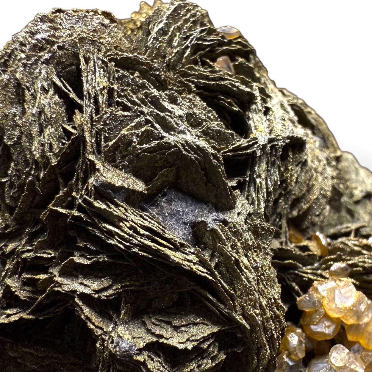 Pyrrhotite With Boulangerite & Calcite