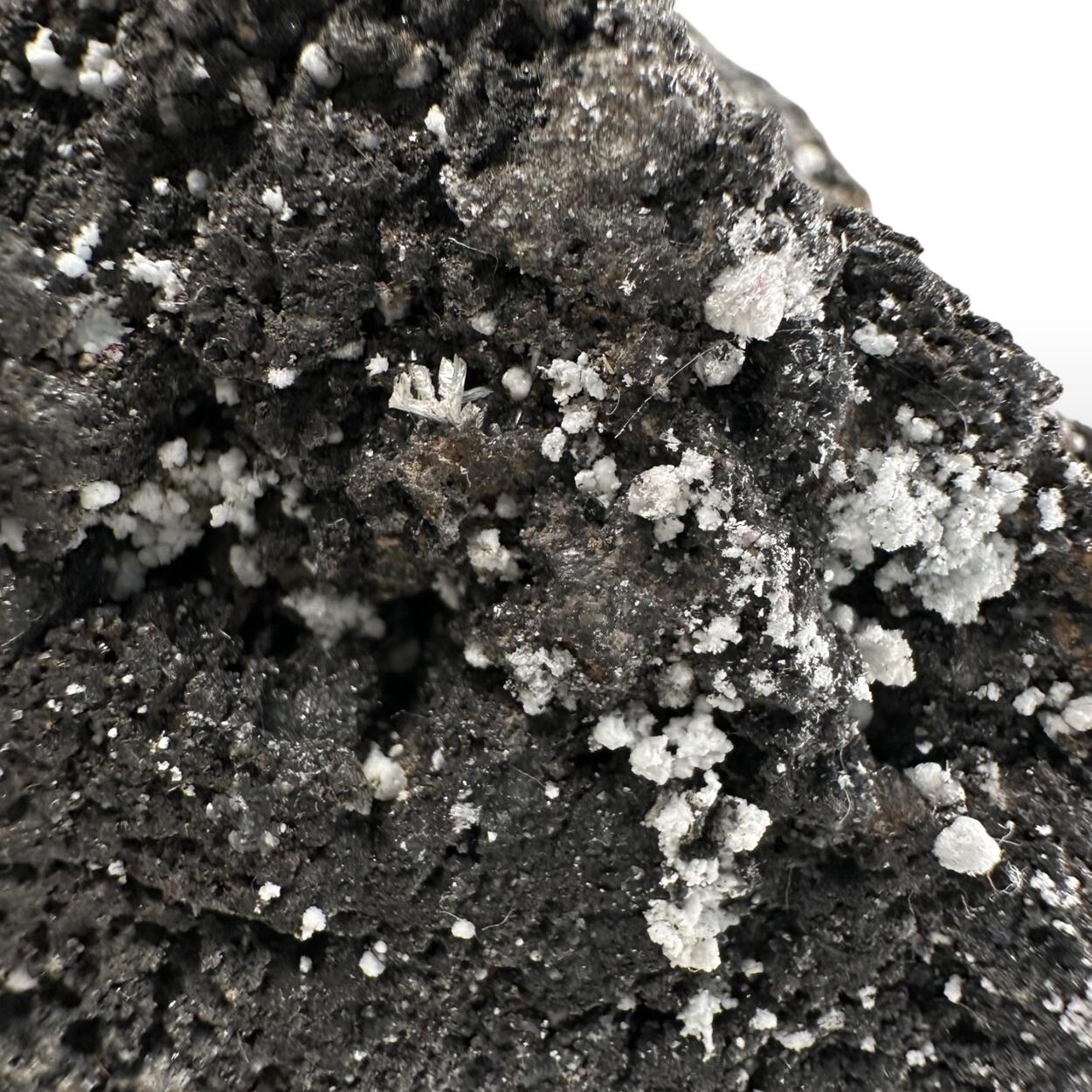 Claudetite With Arsenolite On Native Arsenic