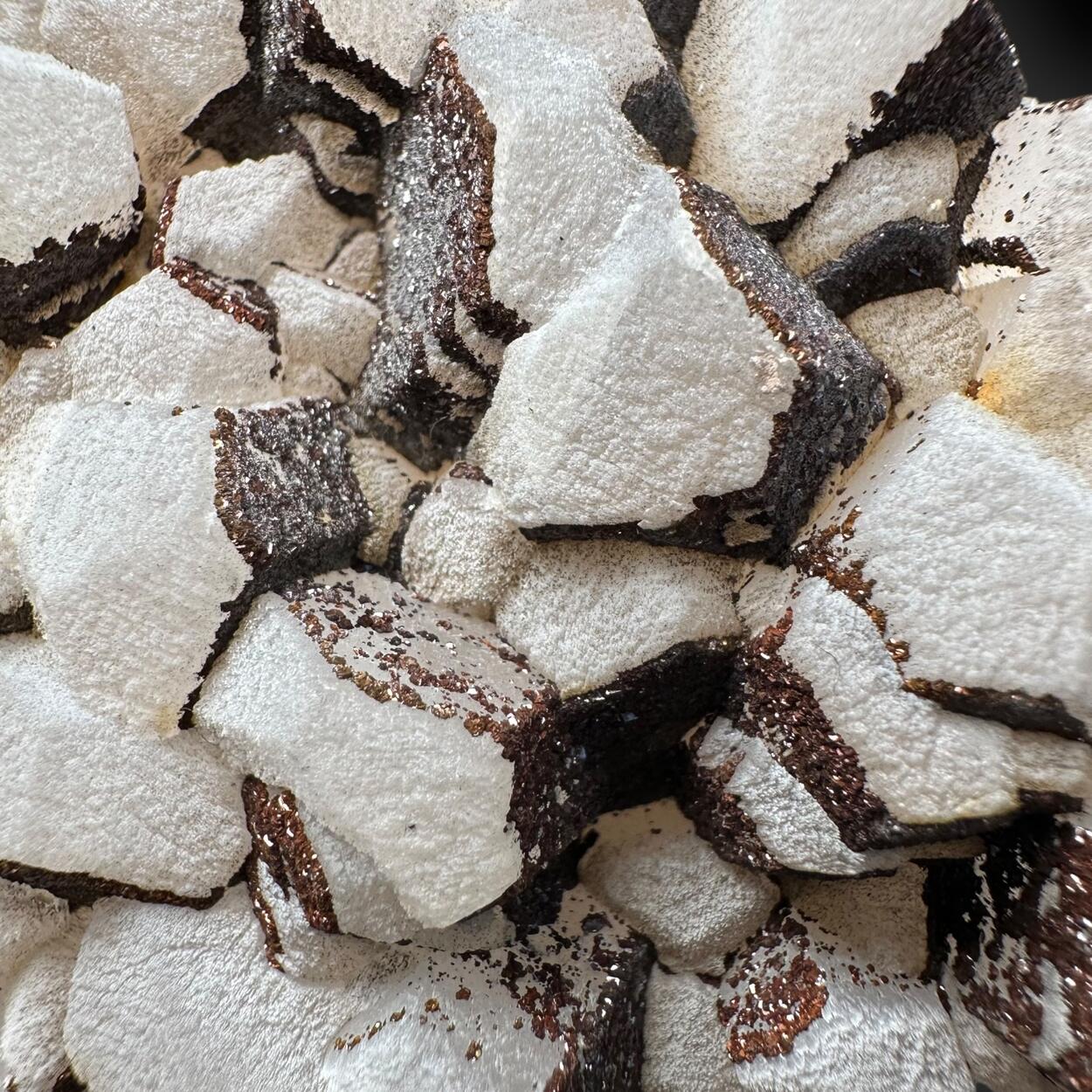 Calcite With Limonite Psm Pyrite