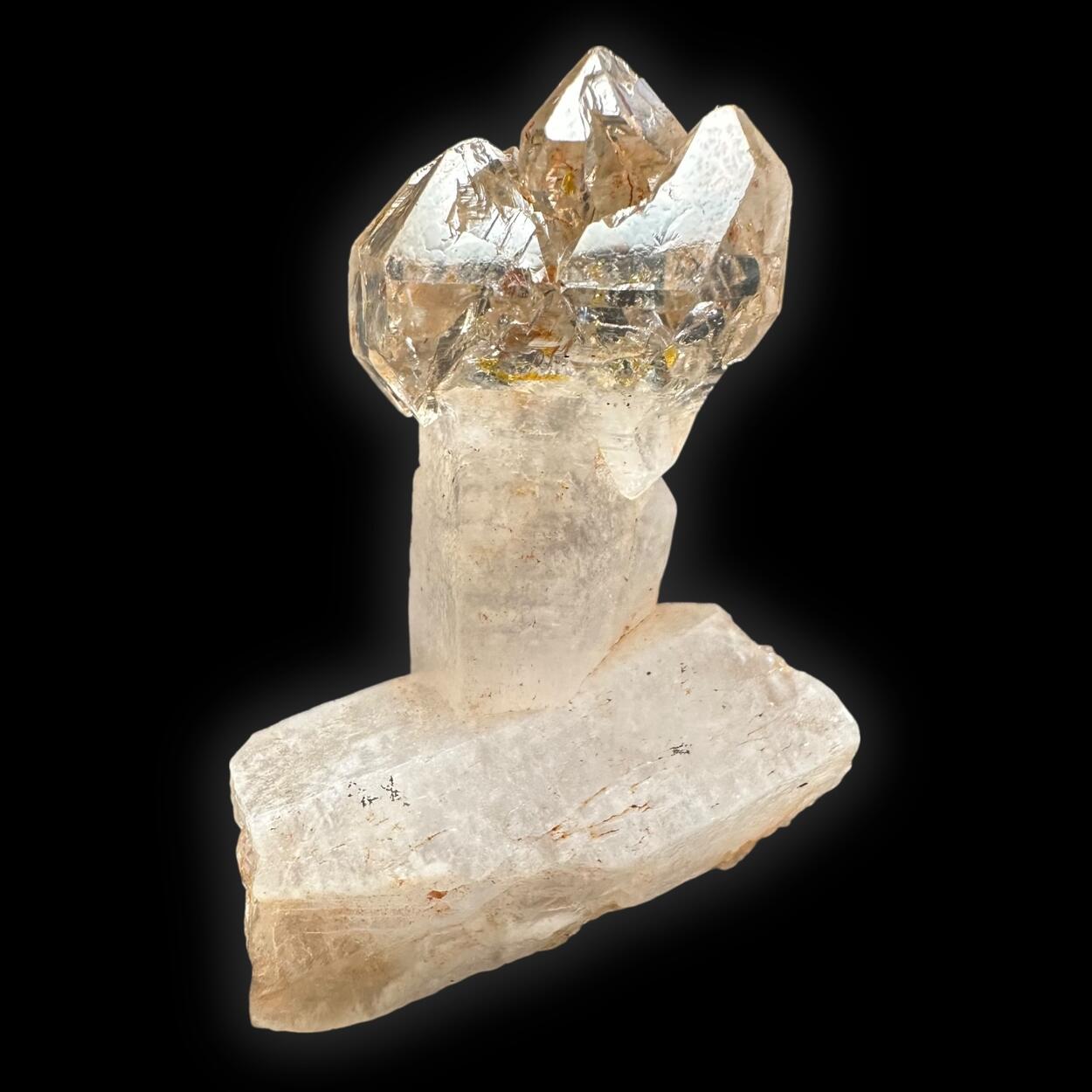 Sceptre Quartz With Petroleum Inclusions