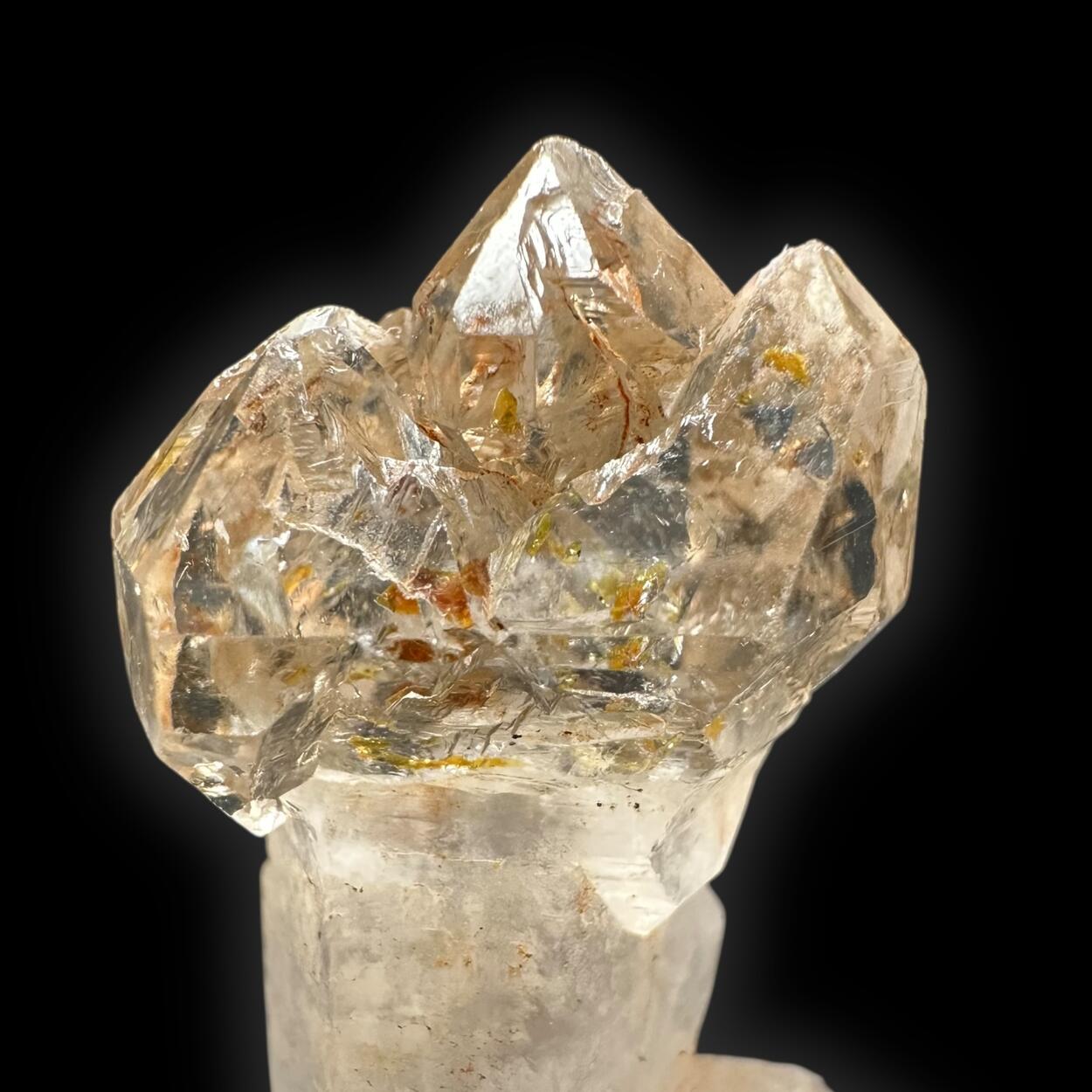 Sceptre Quartz With Petroleum Inclusions