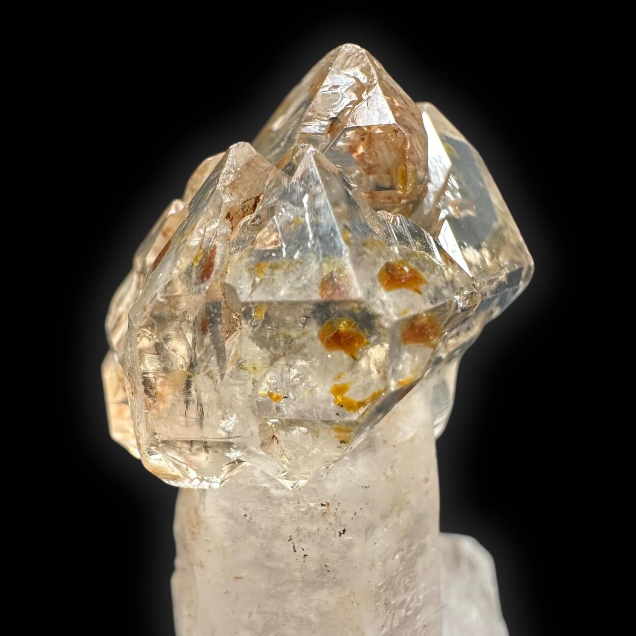 Sceptre Quartz With Petroleum Inclusions