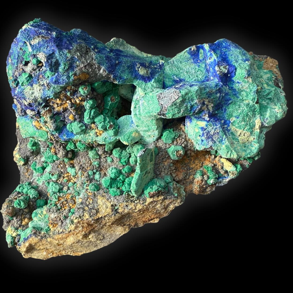 Azurite & Malachite Psm Bournonite