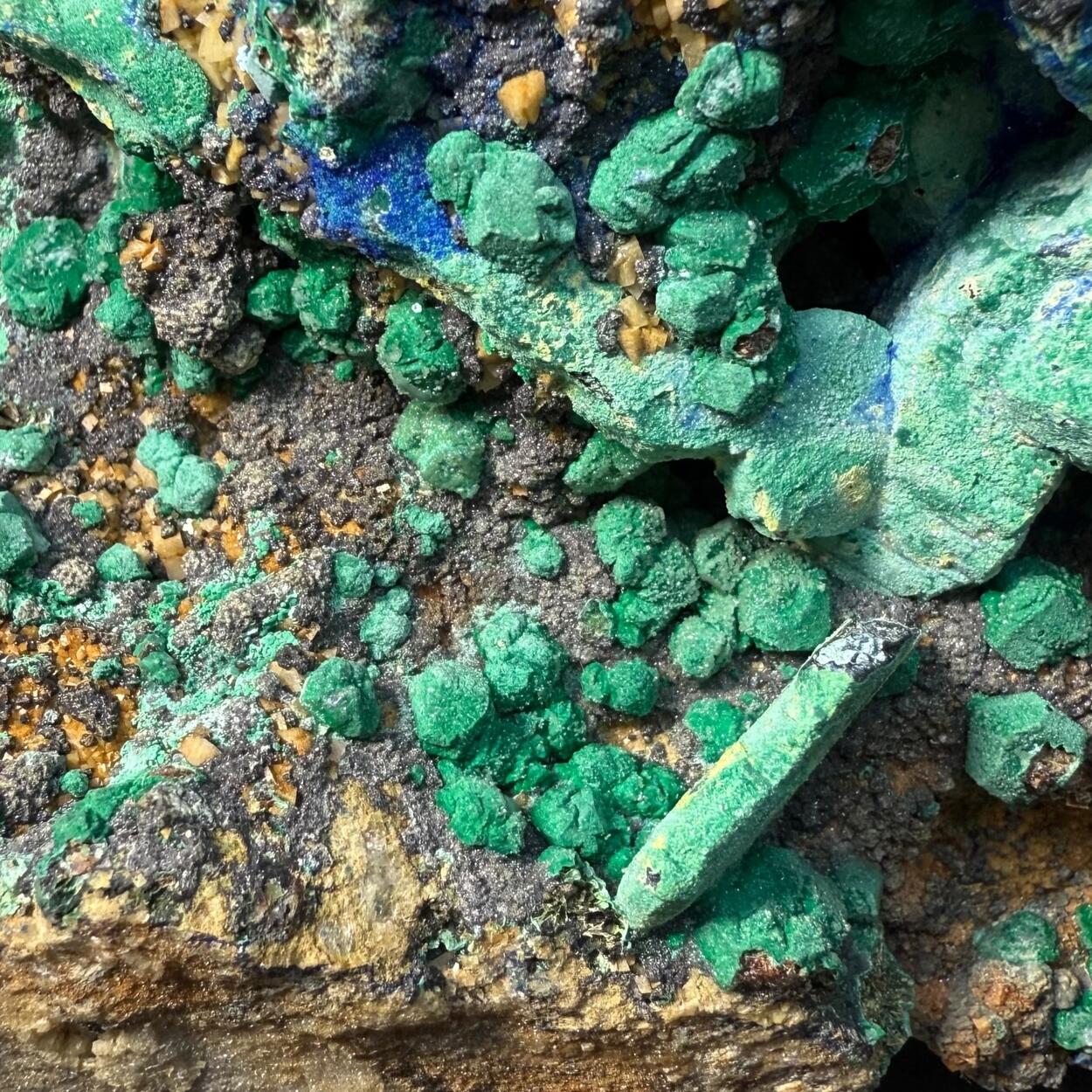 Azurite & Malachite Psm Bournonite