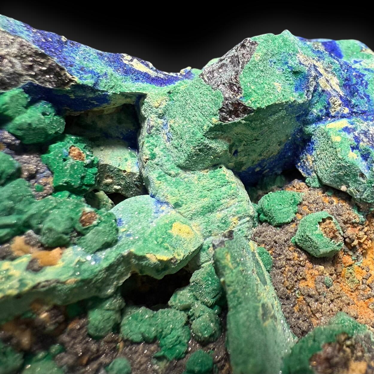Azurite & Malachite Psm Bournonite