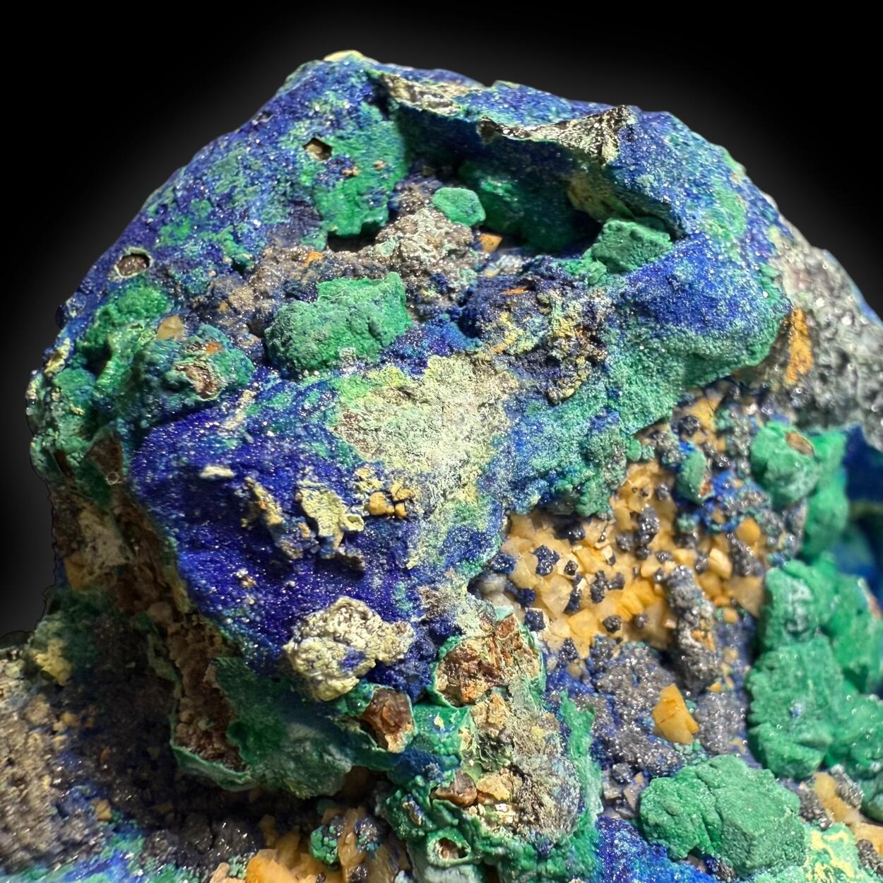Azurite & Malachite Psm Bournonite