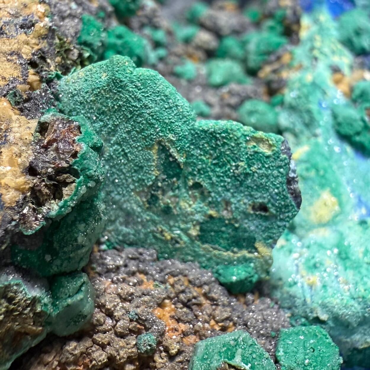 Azurite & Malachite Psm Bournonite