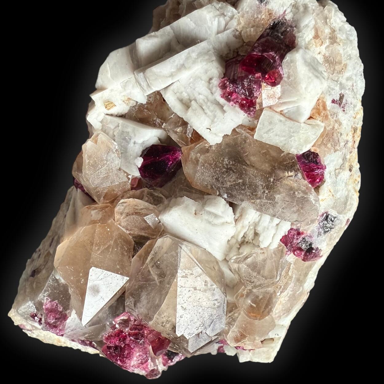 Tourmaline Orthoclase & Smoky Quartz