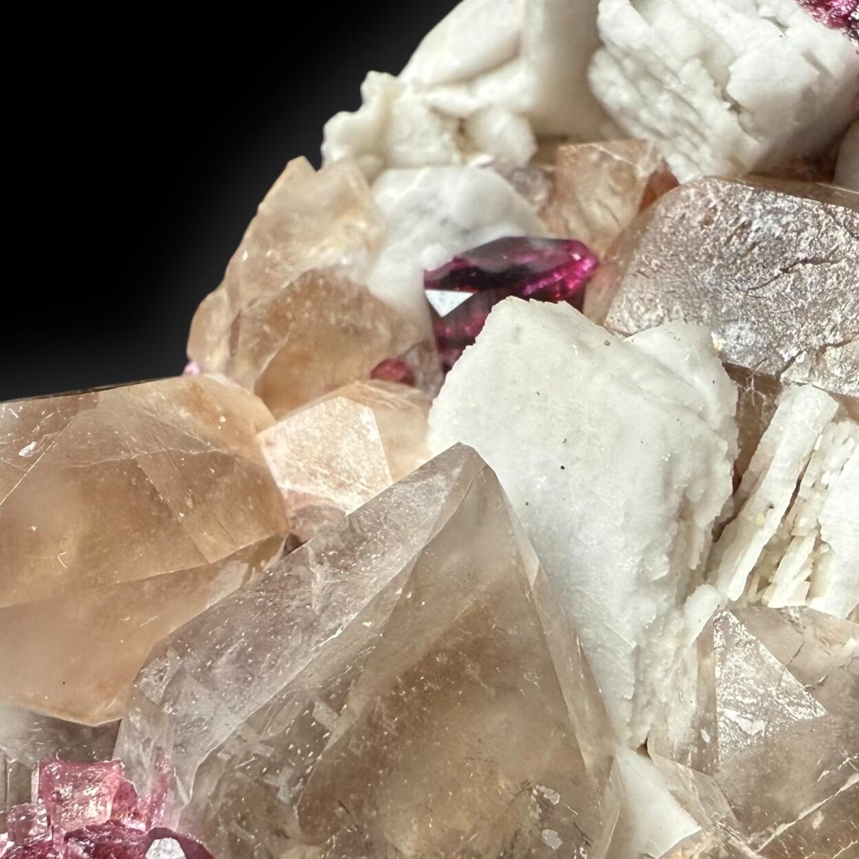 Tourmaline Orthoclase & Smoky Quartz