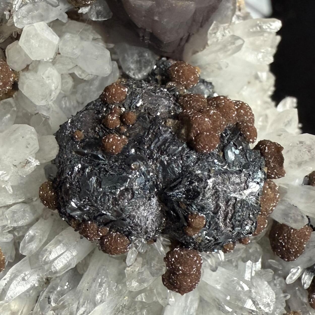 Semseyite Psm Galena With Siderite & Calcite