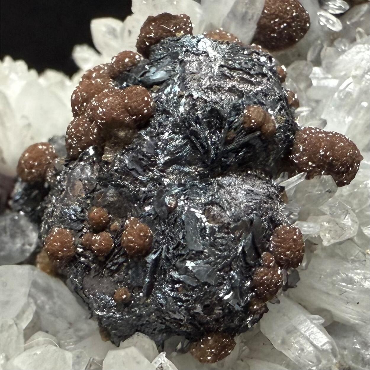 Semseyite Psm Galena With Siderite & Calcite