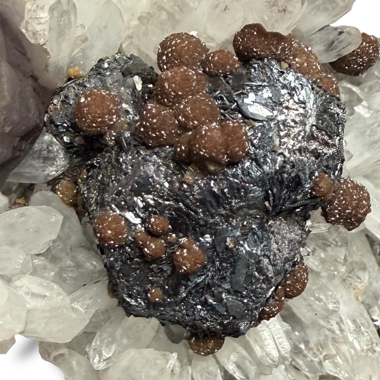 Semseyite Psm Galena With Siderite & Calcite