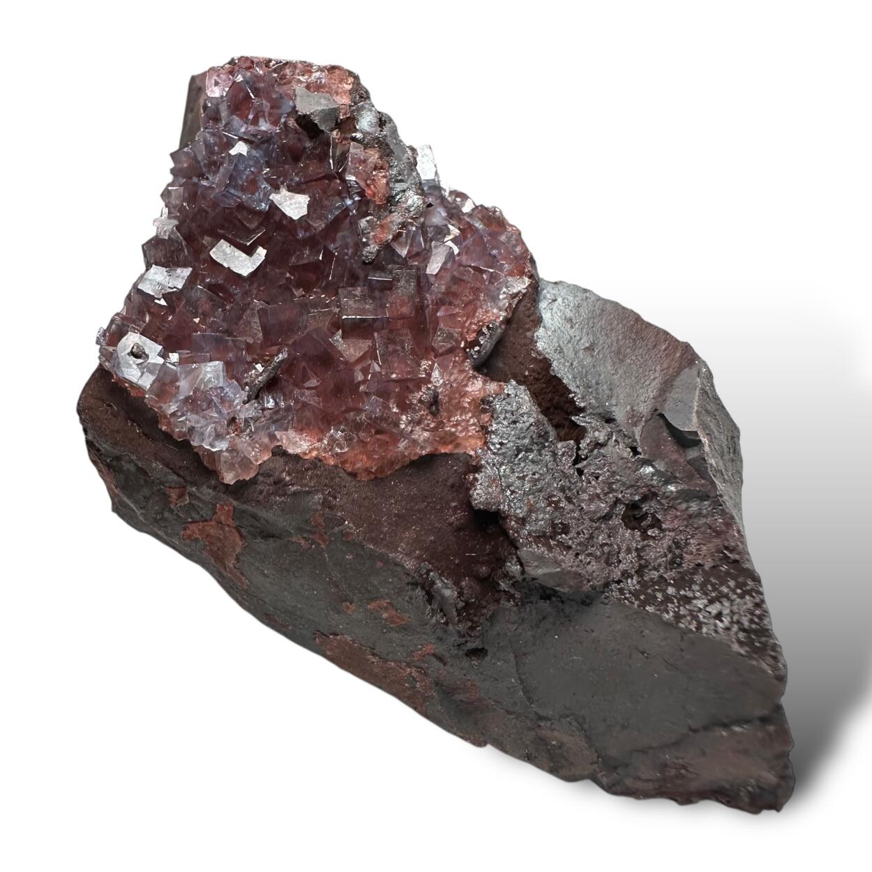 Fluorite On Hematite