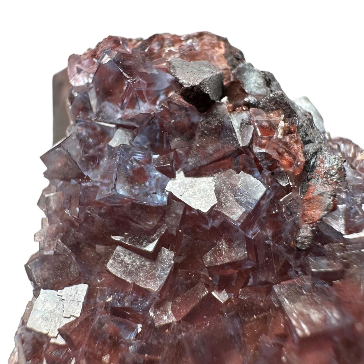 Fluorite On Hematite