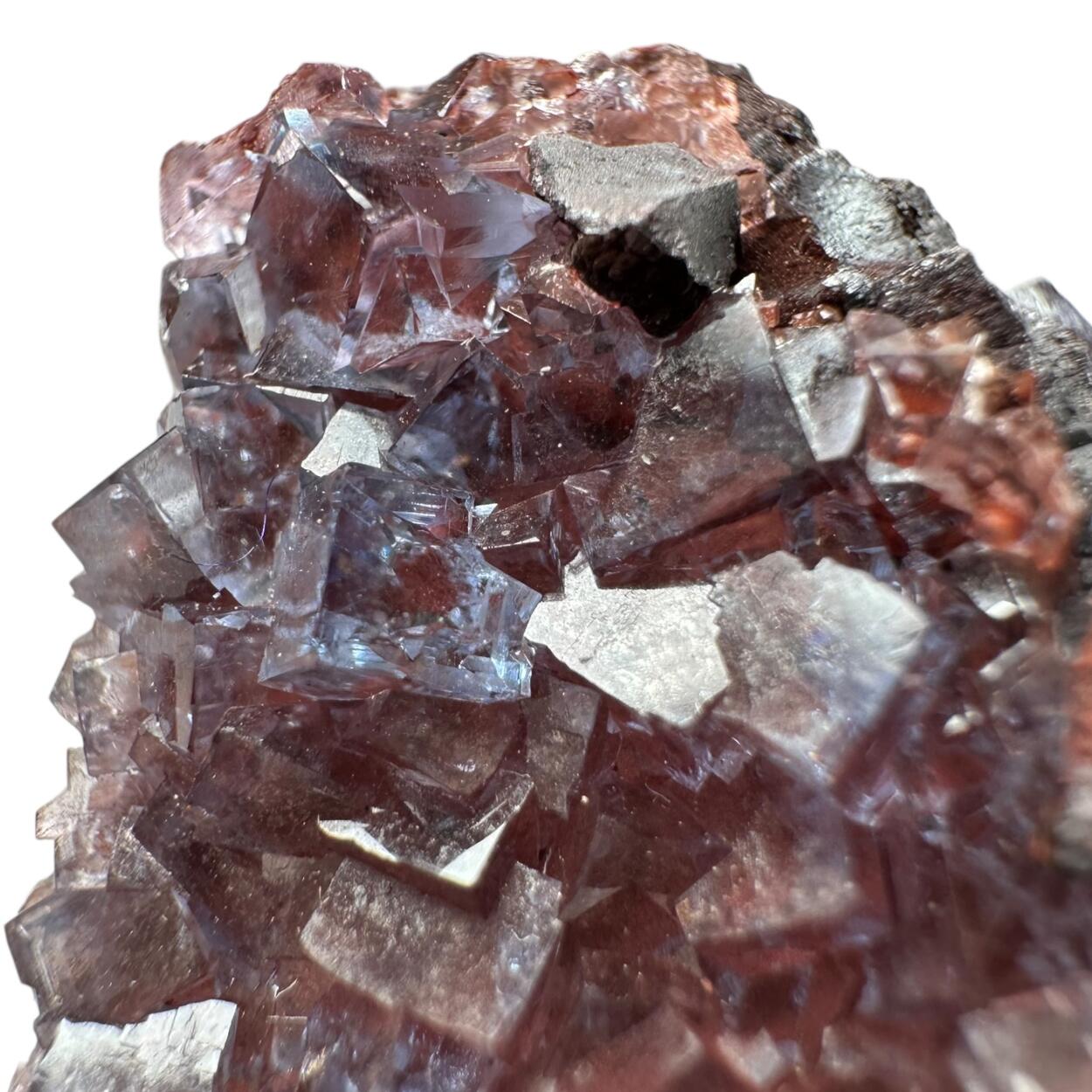 Fluorite On Hematite