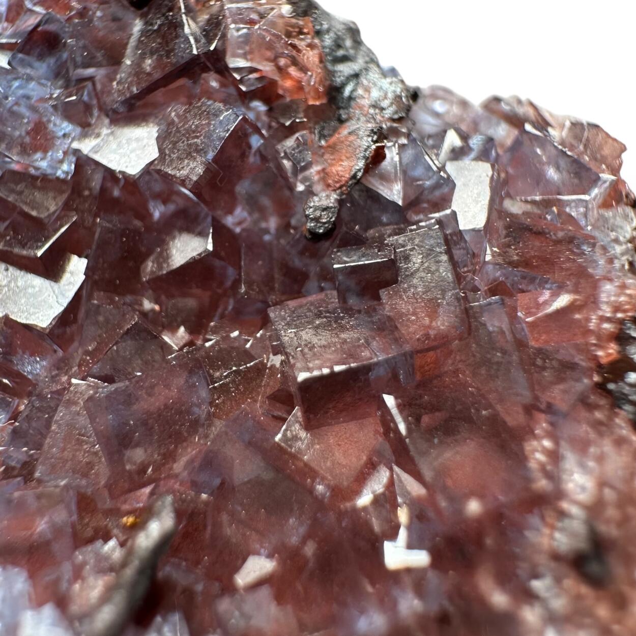 Fluorite On Hematite