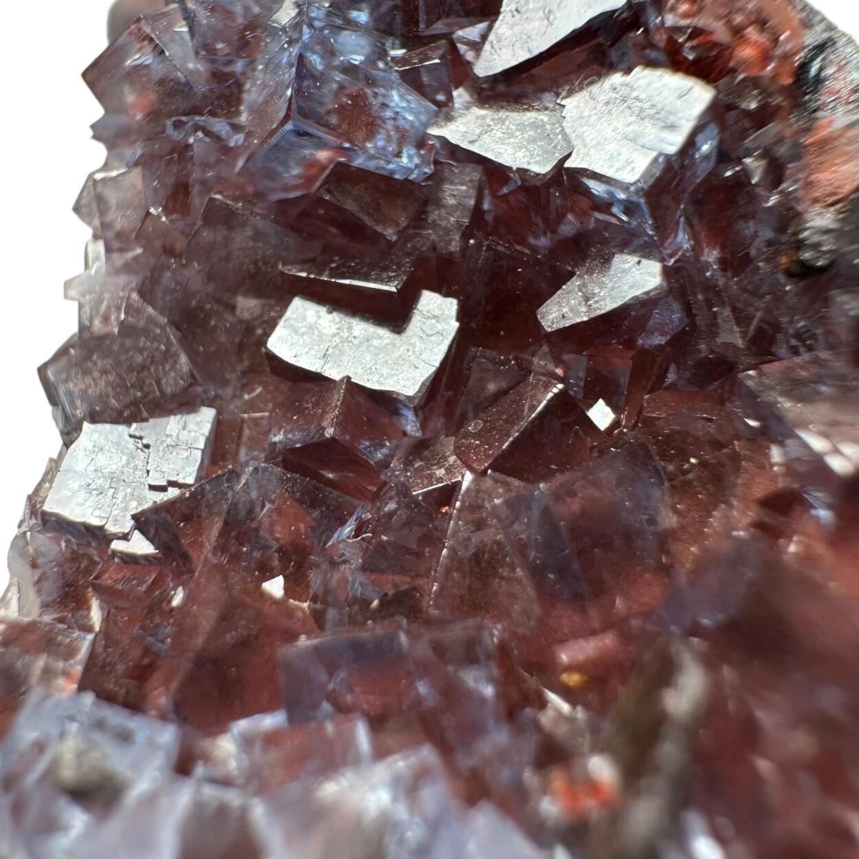 Fluorite On Hematite
