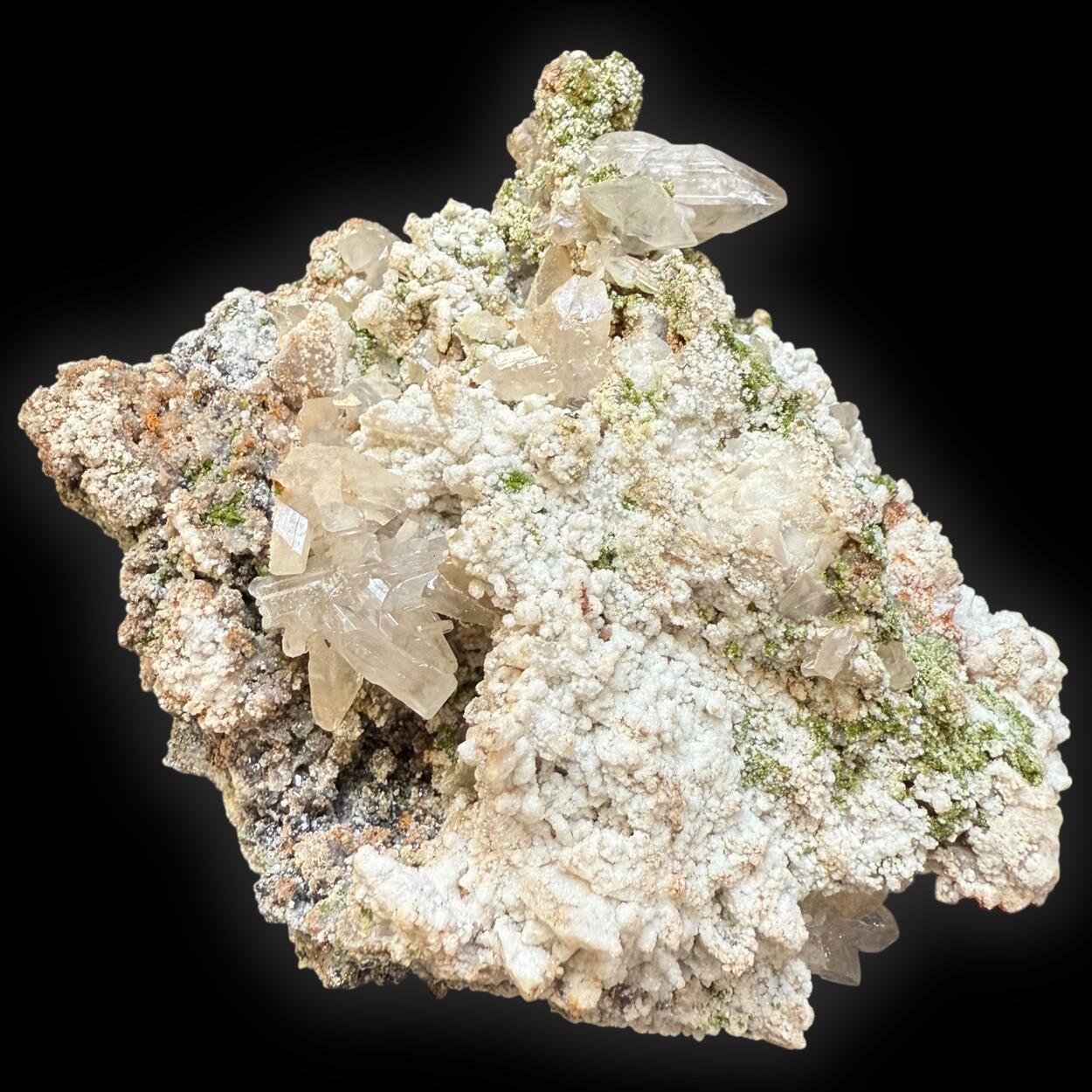 Cerussite With Duftite & Dolomite