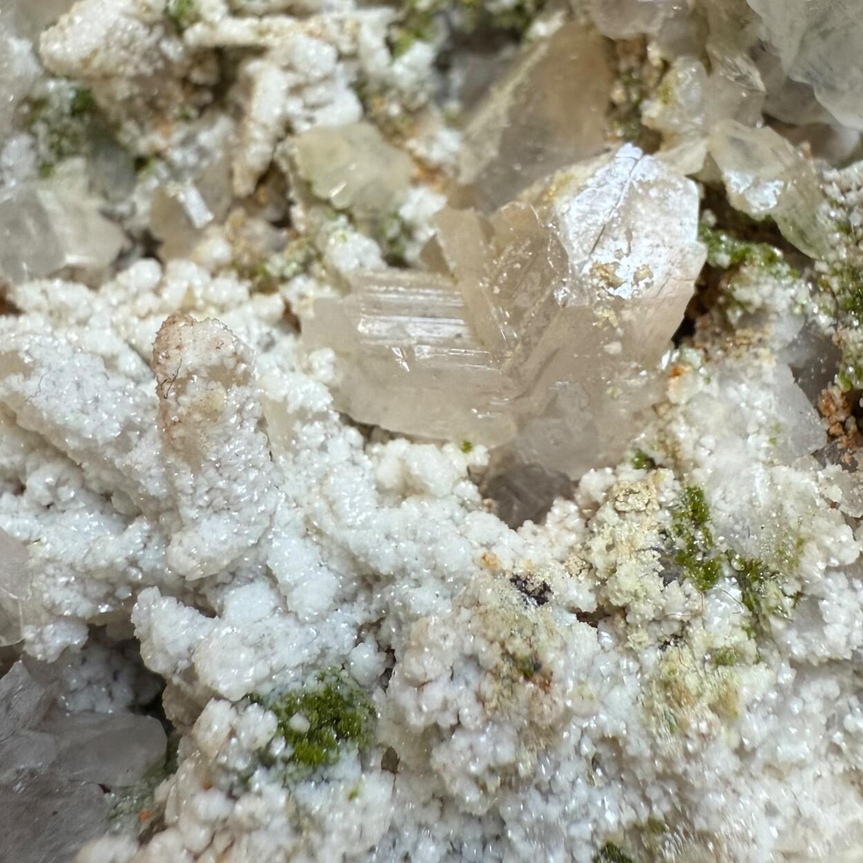 Cerussite With Duftite & Dolomite