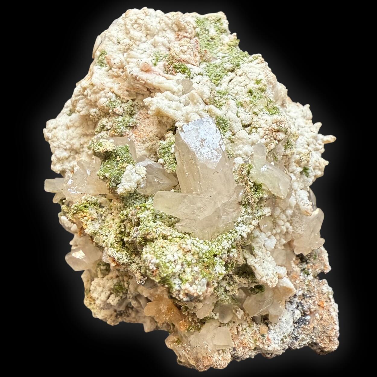 Cerussite With Duftite & Dolomite