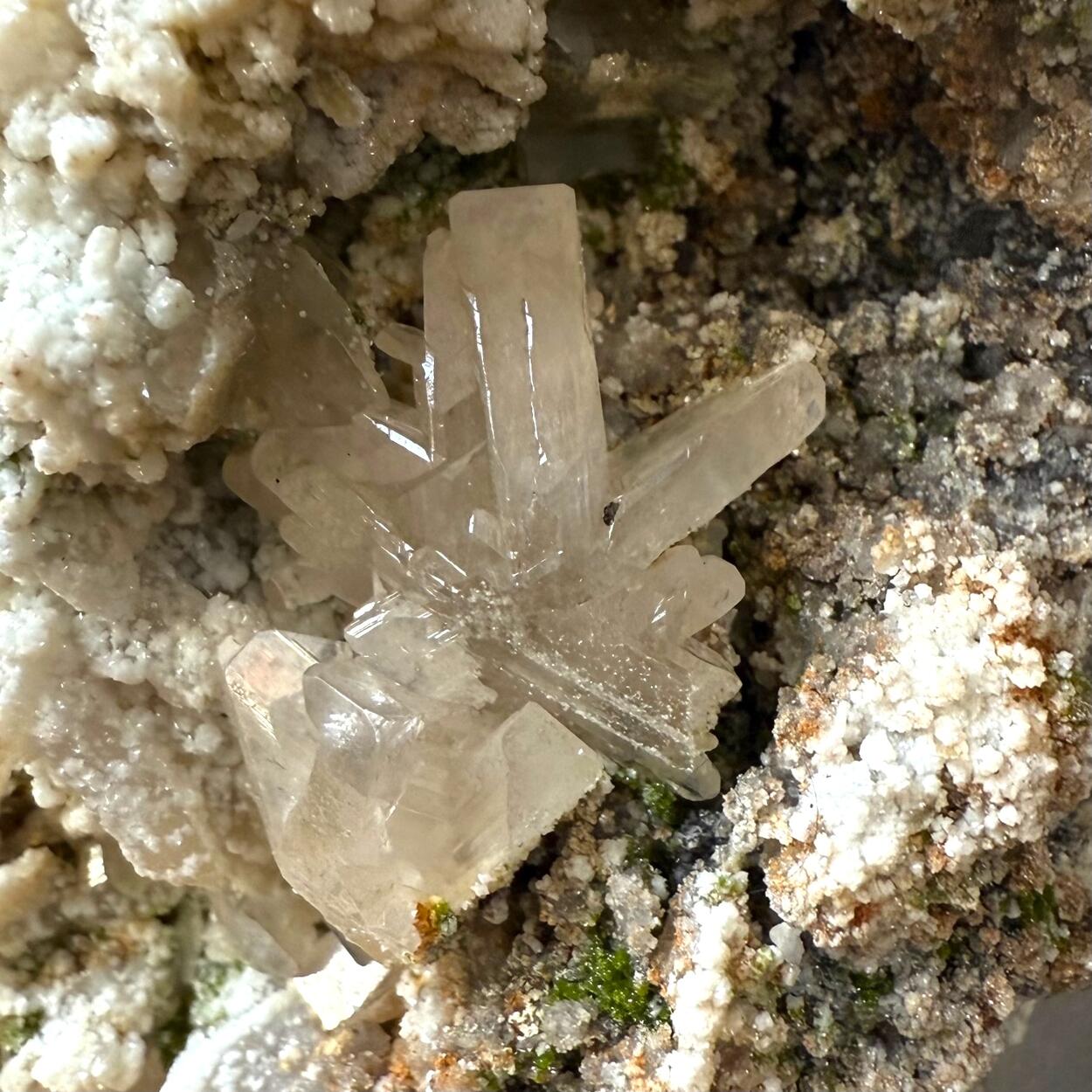 Cerussite With Duftite & Dolomite