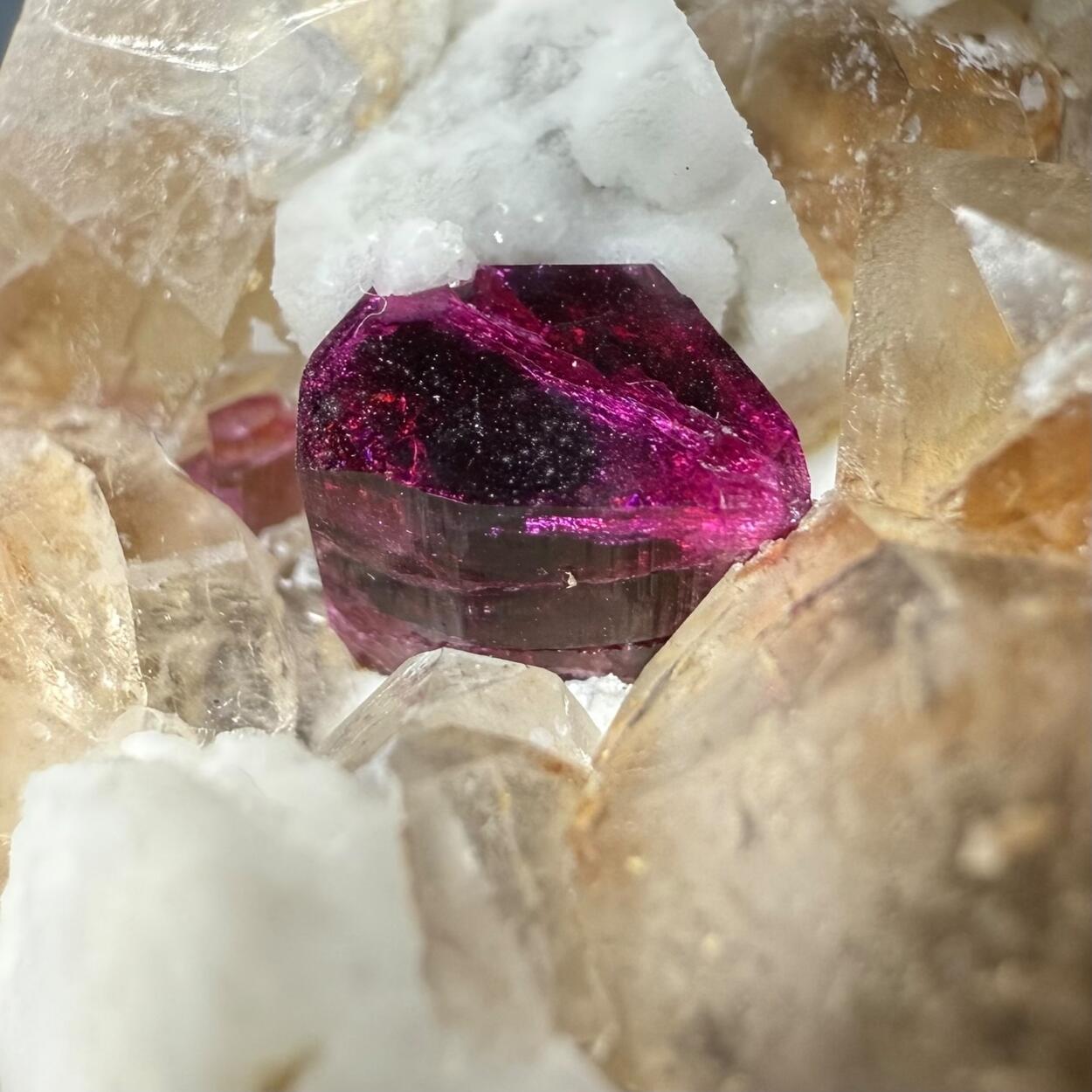 Tourmaline Orthoclase & Smoky Quartz