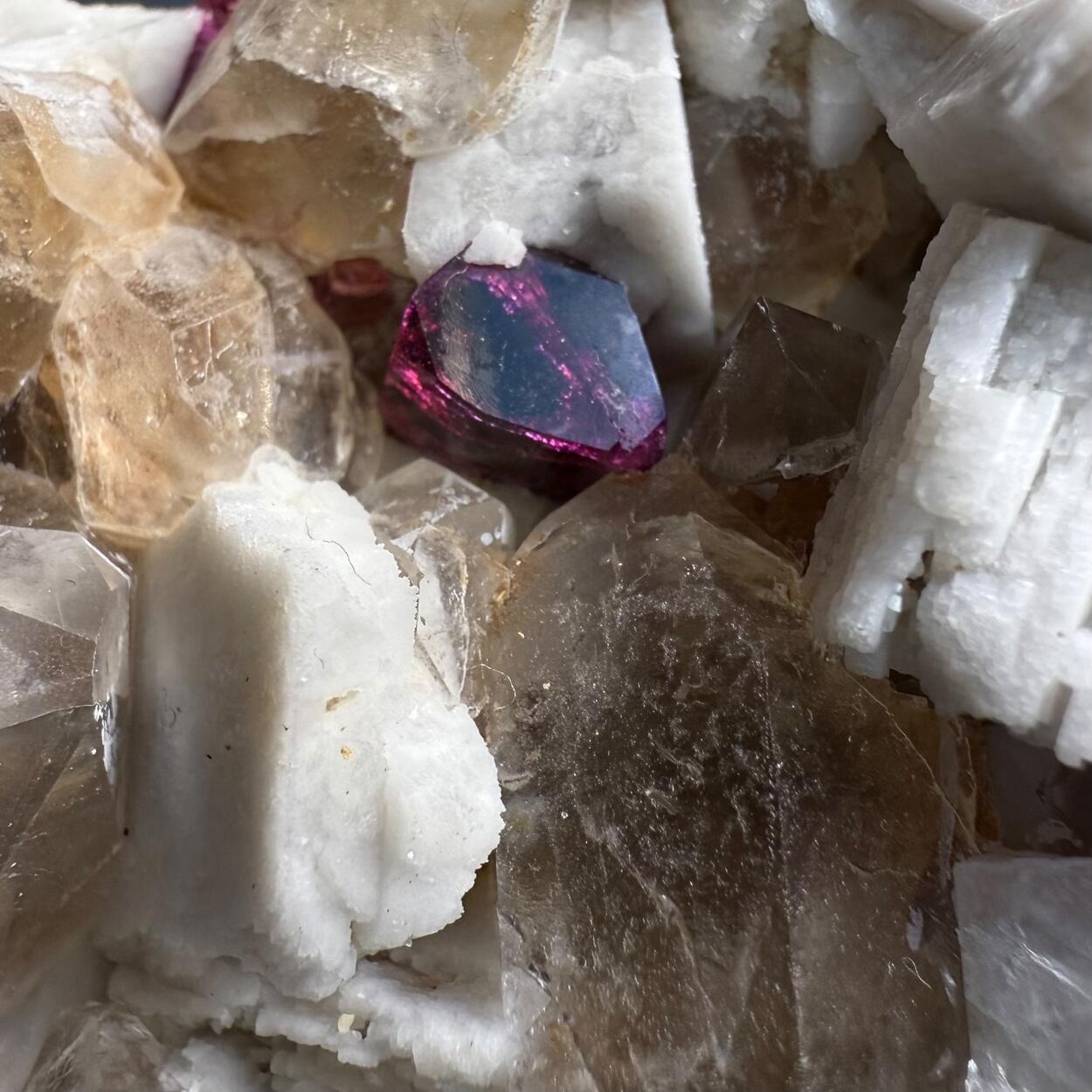 Tourmaline Orthoclase & Smoky Quartz