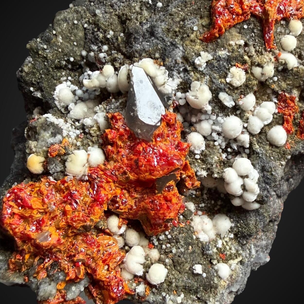 Picropharmacolite Realgar & Calcite