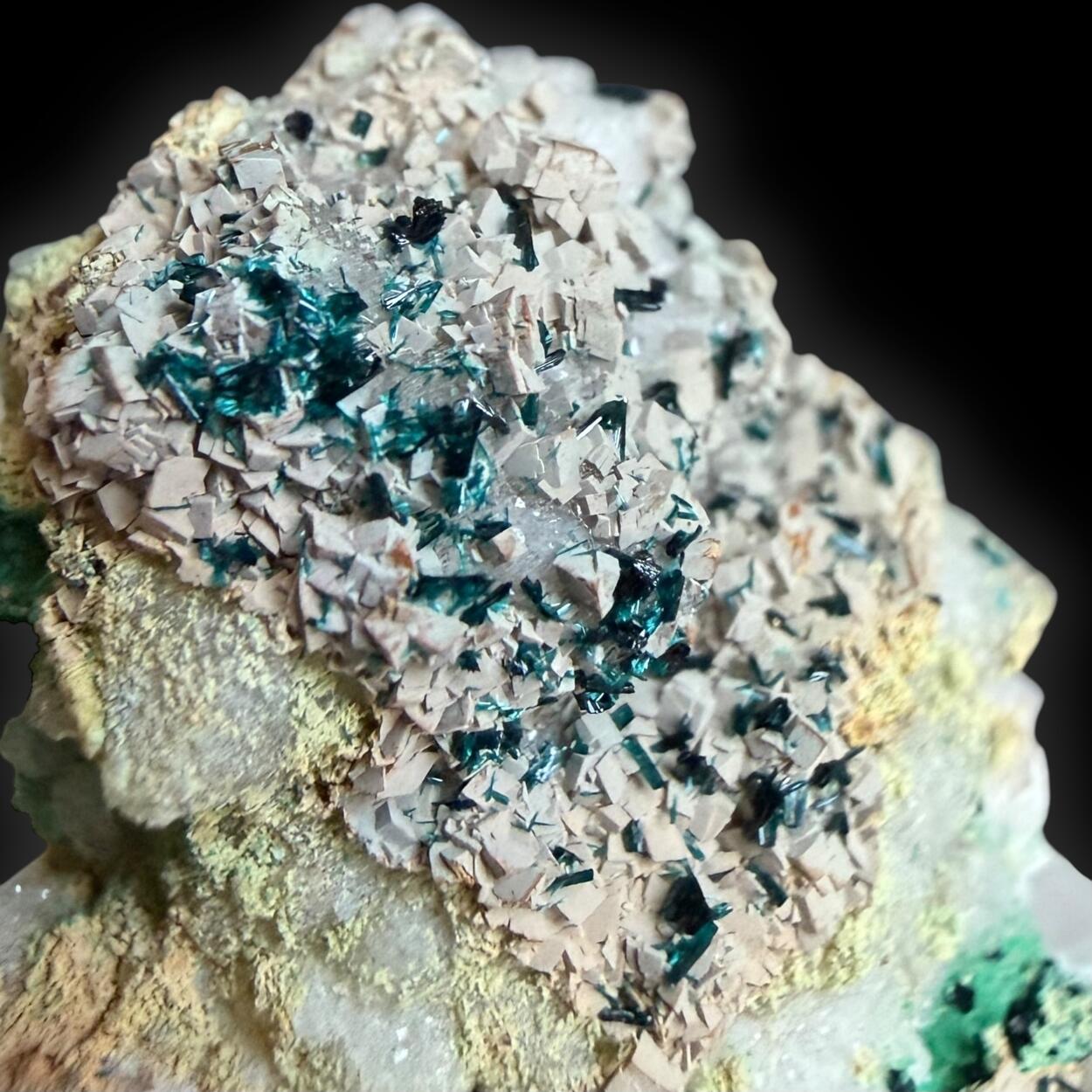 Clinoclase With Dolomite & Cornwallite