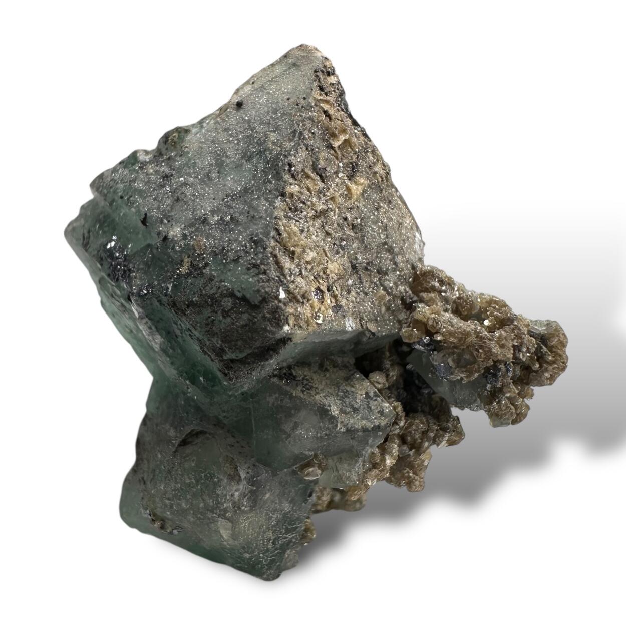 Fluorite On Muscovite