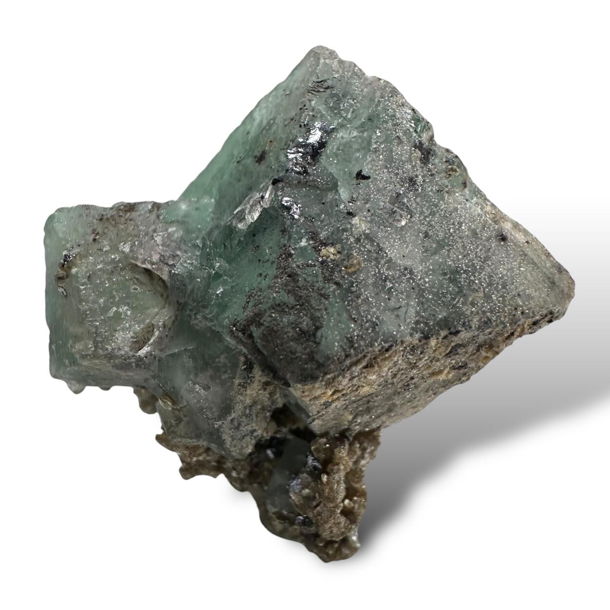 Fluorite On Muscovite