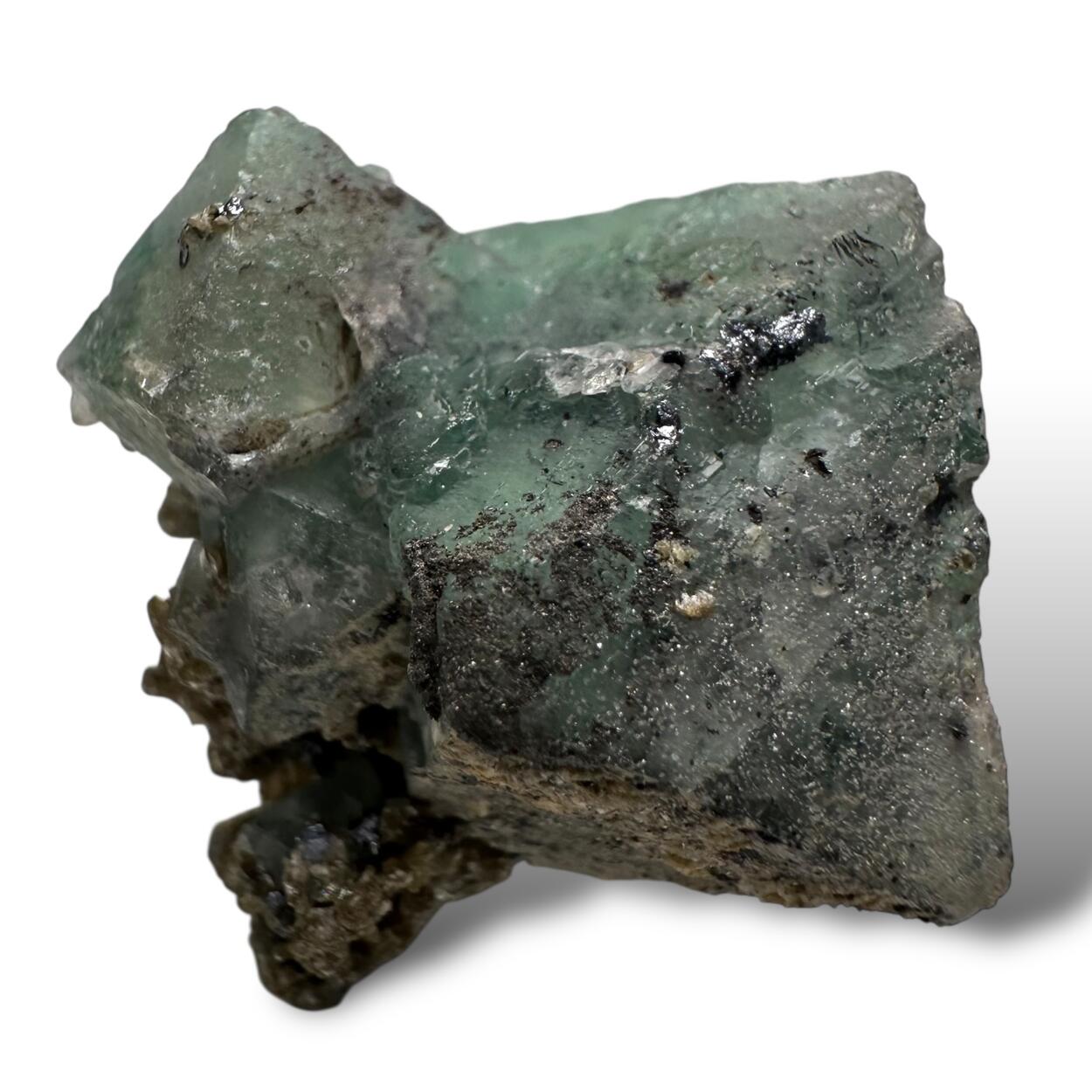Fluorite On Muscovite