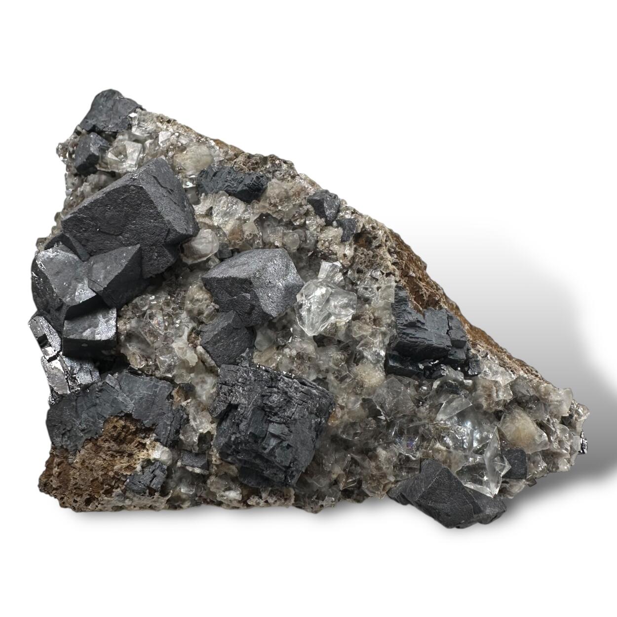 Galena With Fluorite & Calcite