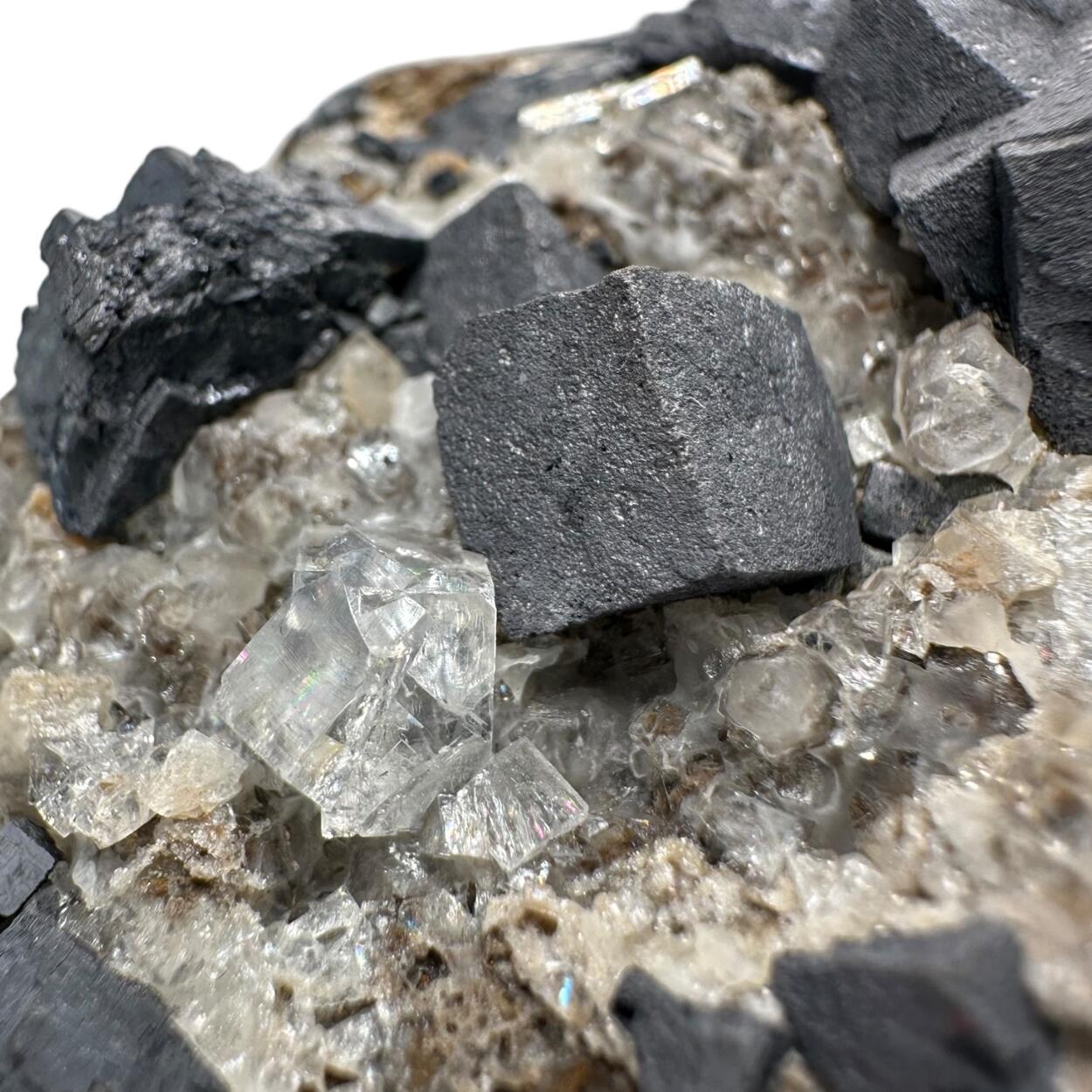 Galena With Fluorite & Calcite