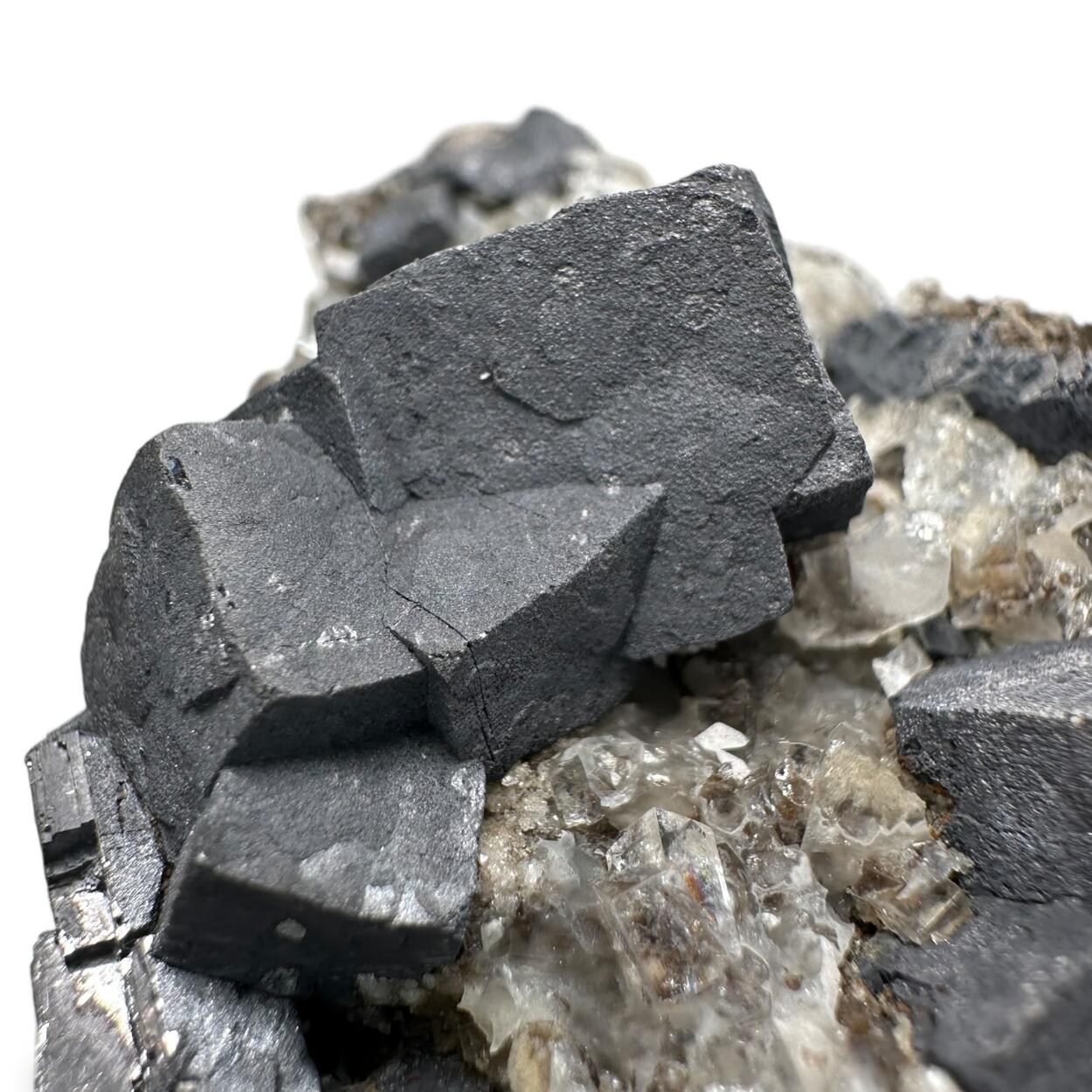 Galena With Fluorite & Calcite