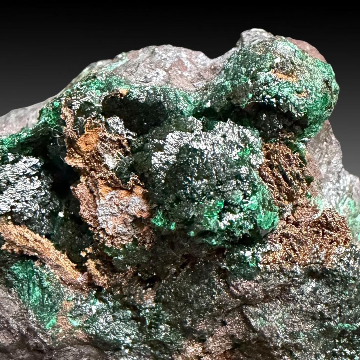 Malachite With Goethite